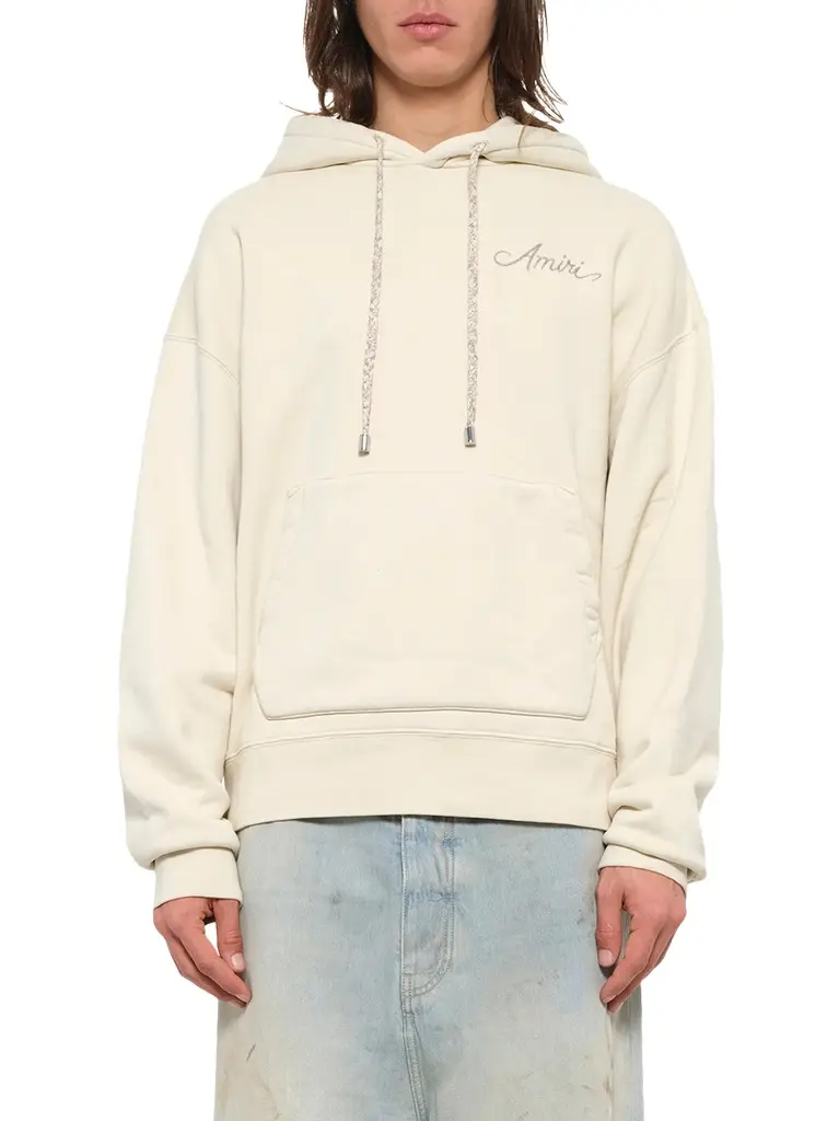 MA Check Patch Hoodie in Alabaster MA Check Patch Hoodie in Alabaster