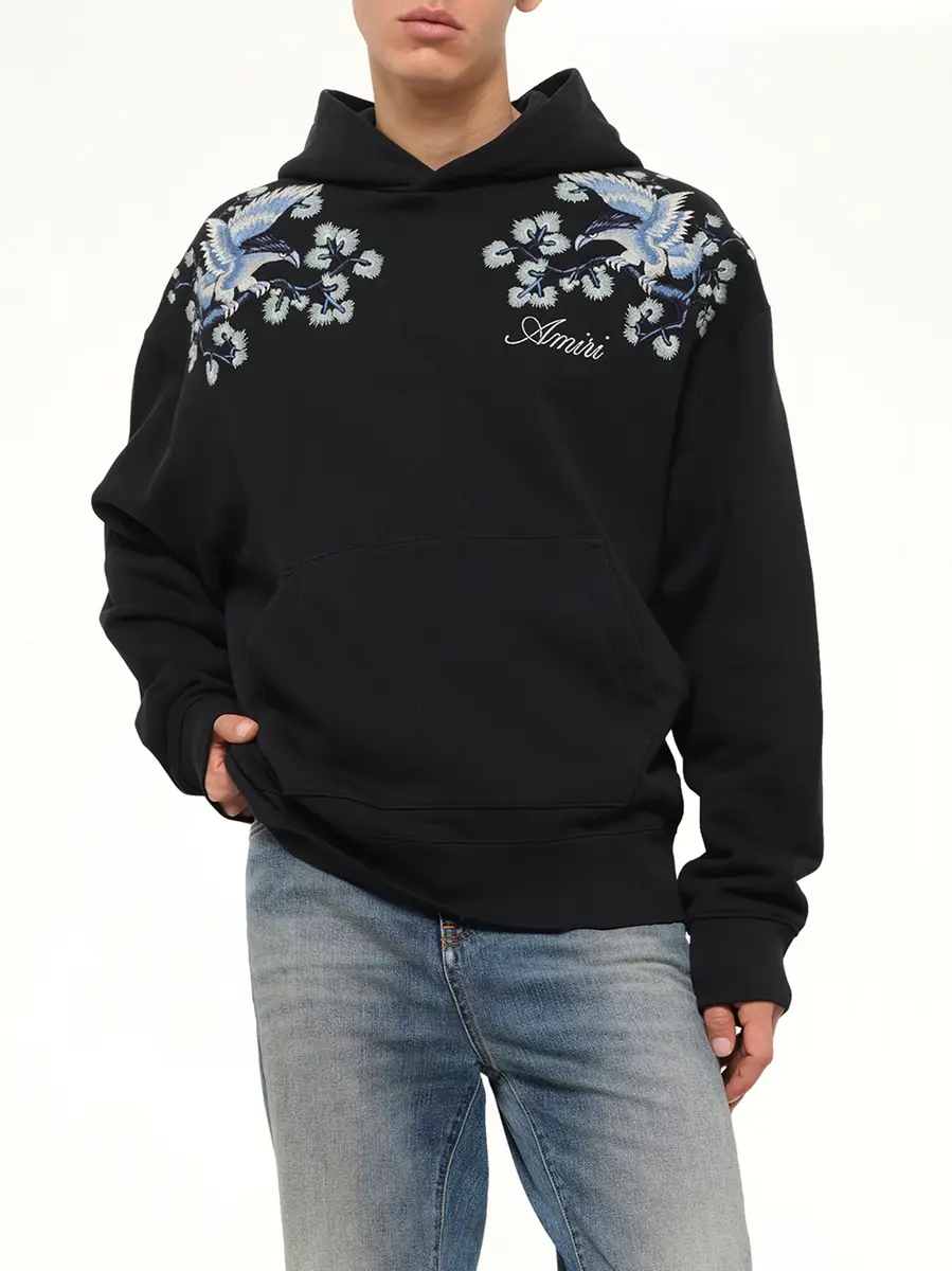 AMIRI Floral Embroidered Hoodie | Thumbnail 6