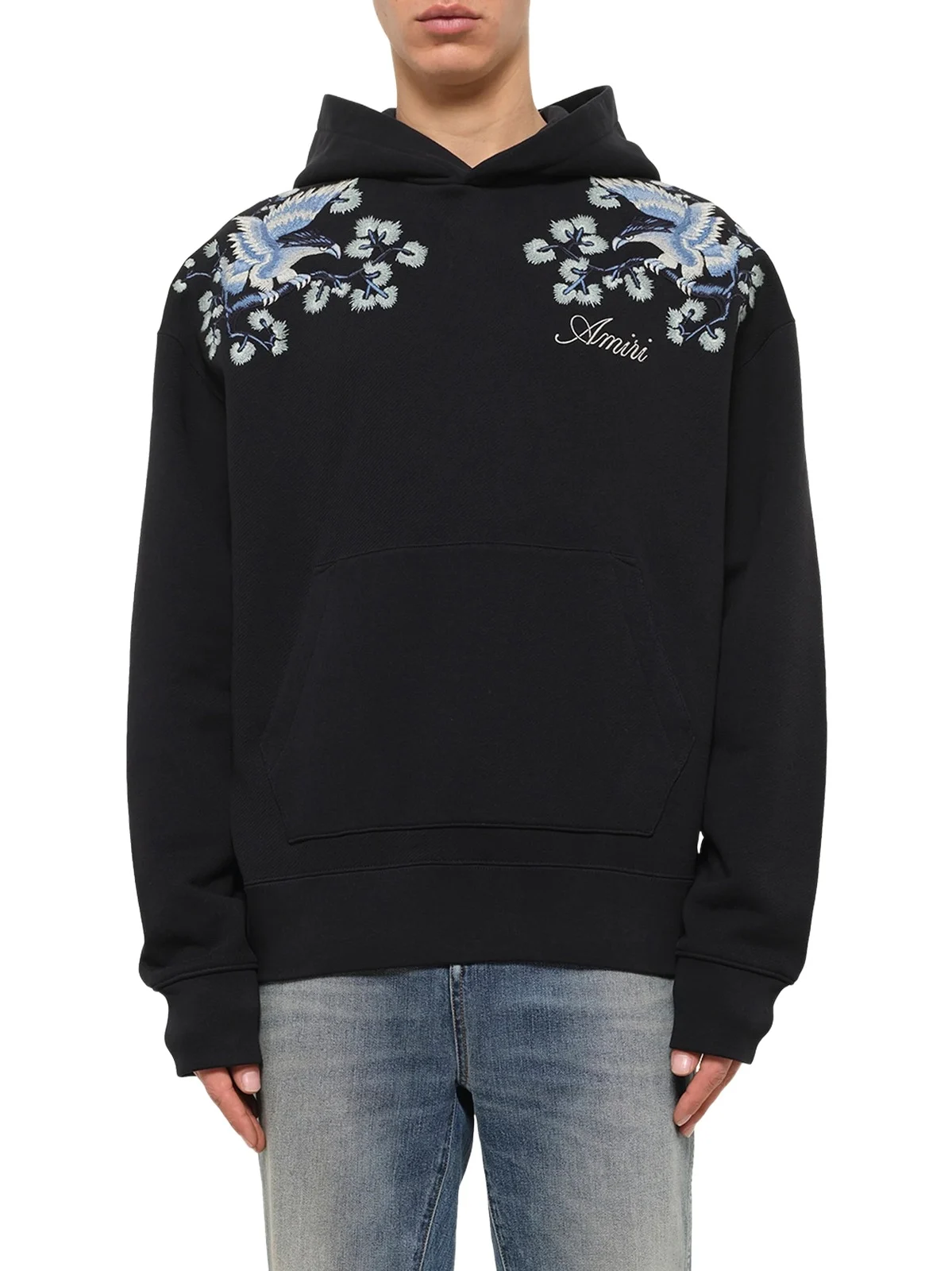 Floral Embroidered Hoodie