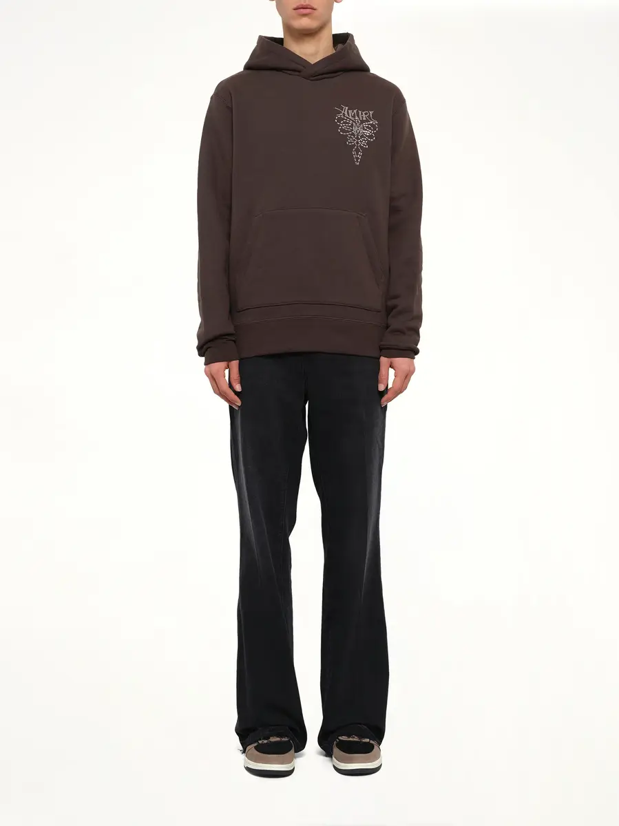 AMIRI Amiri Lasso Embroidered Hoodie in Husk | Thumbnail 7 AMIRI Amiri Lasso Embroidered Hoodie in Husk | Thumbnail 7