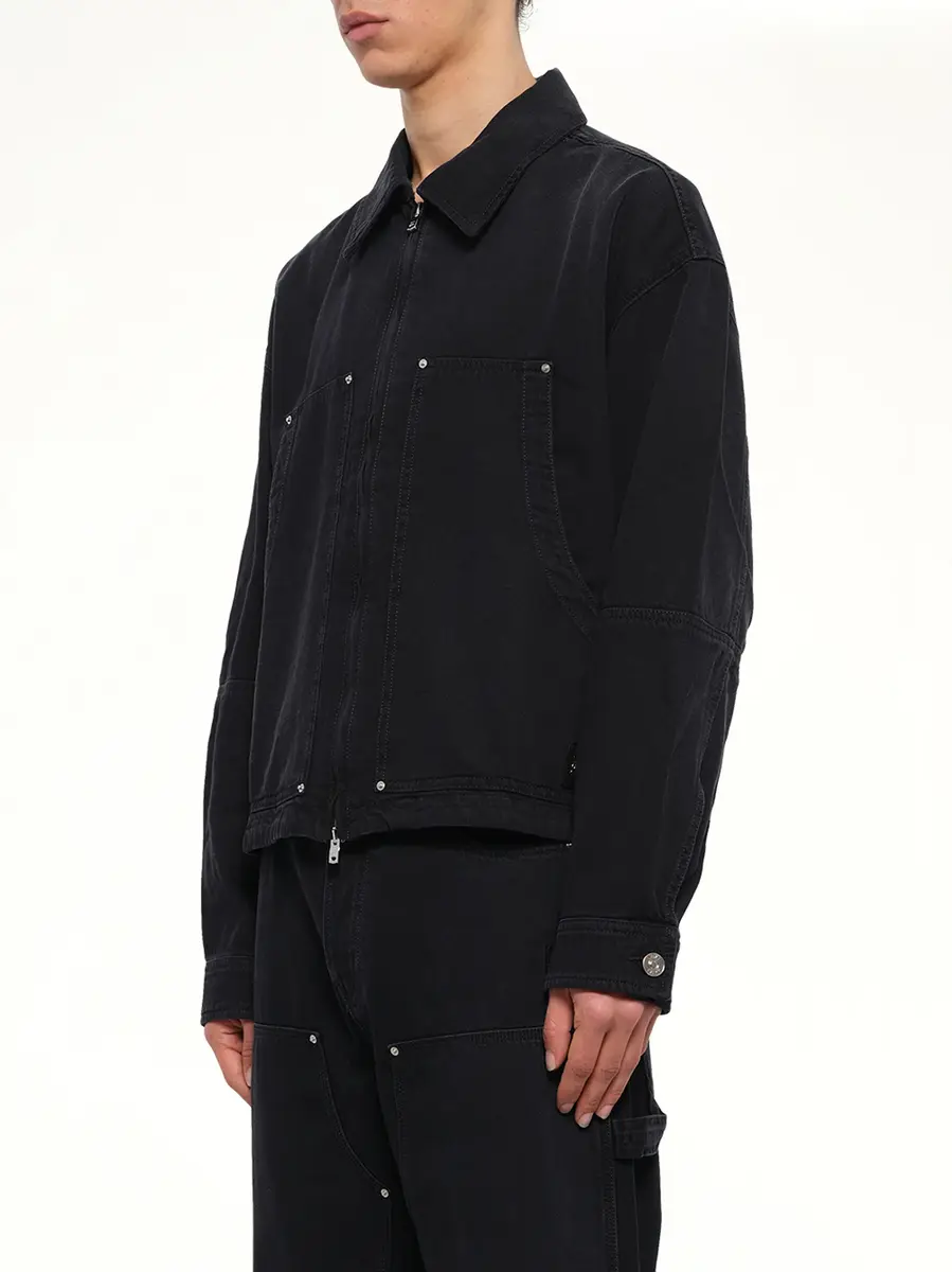 AMIRI Denim Work Jacket in Vintage Black | Thumbnail 3 AMIRI Denim Work Jacket in Vintage Black | Thumbnail 3