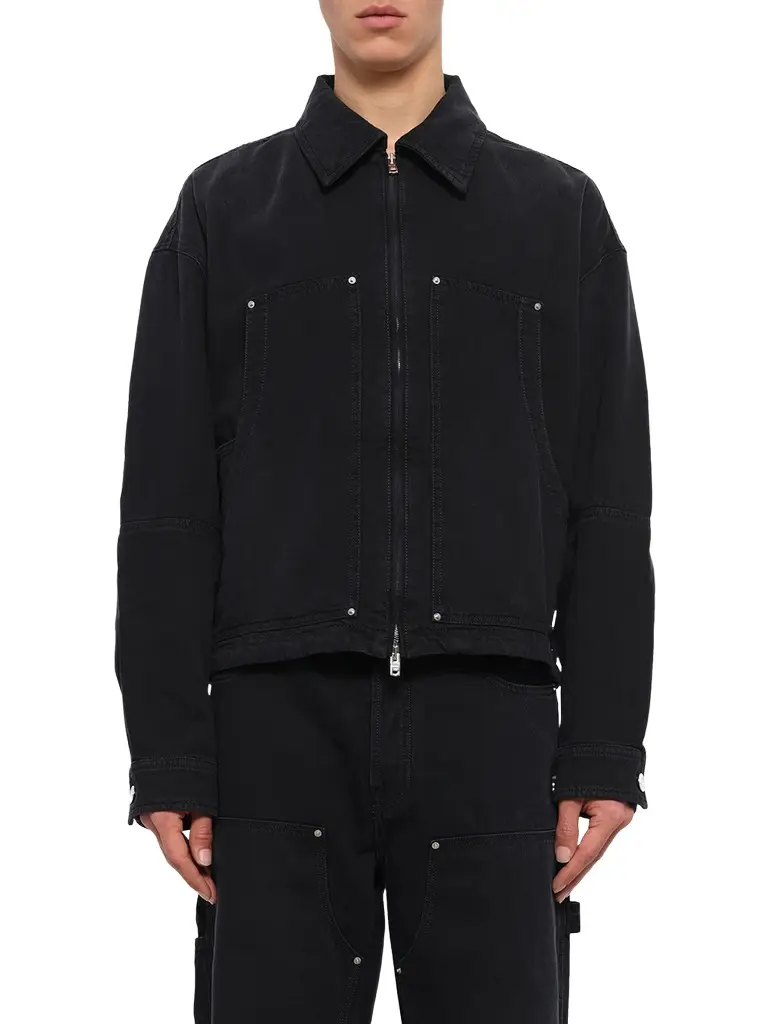 AMIRI Denim Work Jacket in Vintage Black