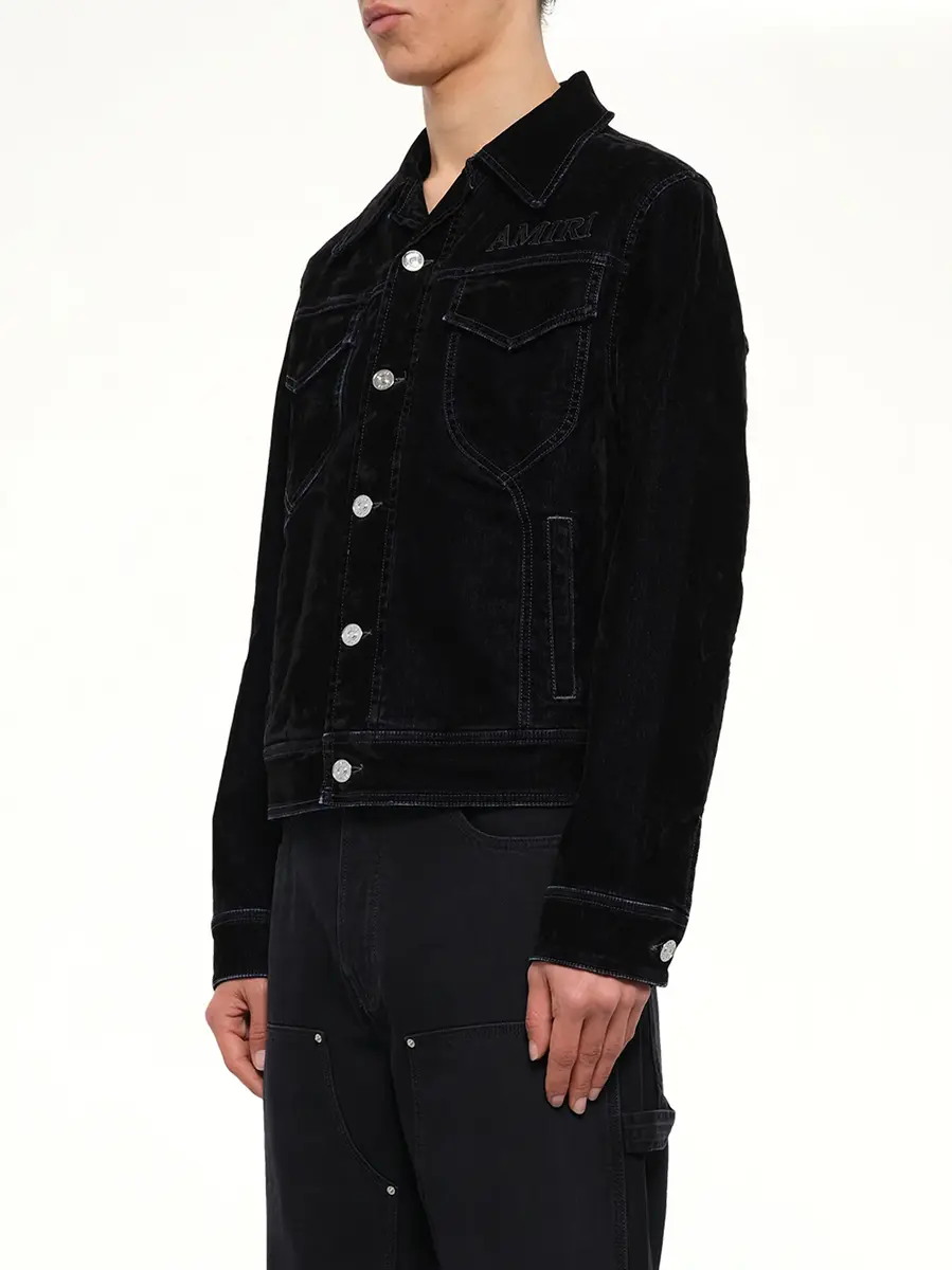 AMIRI Vintage Cut Flock Denim Jacket | Thumbnail 3 AMIRI Vintage Cut Flock Denim Jacket | Thumbnail 3