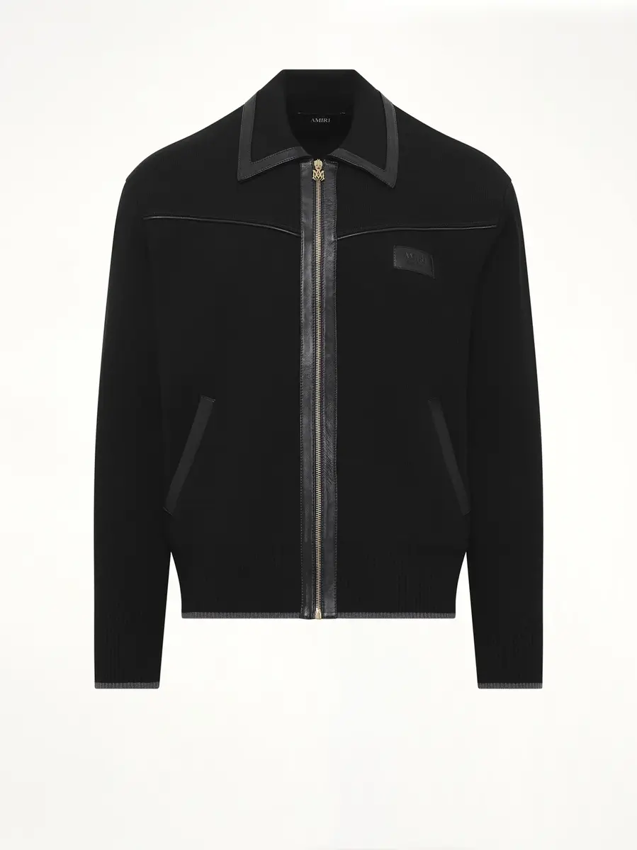 AMIRI Leather Trim Zipped Blouson | Thumbnail 2 AMIRI Leather Trim Zipped Blouson | Thumbnail 2