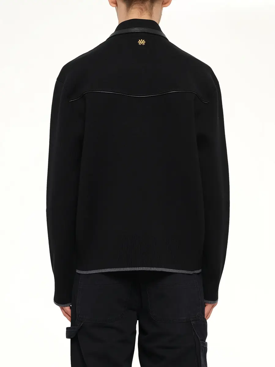 AMIRI Leather Trim Zipped Blouson | Thumbnail 5 AMIRI Leather Trim Zipped Blouson | Thumbnail 5