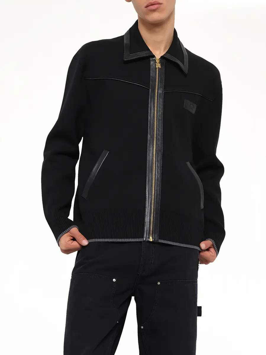AMIRI Leather Trim Zipped Blouson | Thumbnail 6 AMIRI Leather Trim Zipped Blouson | Thumbnail 6