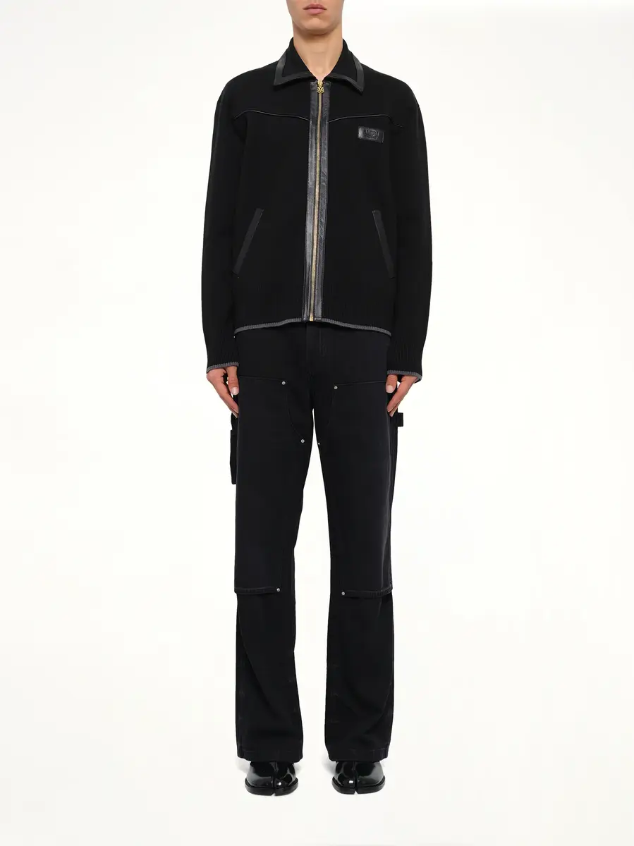 AMIRI Leather Trim Zipped Blouson | Thumbnail 7 AMIRI Leather Trim Zipped Blouson | Thumbnail 7