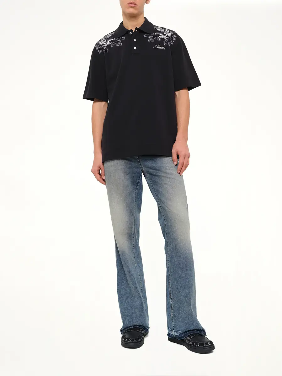 AMIRI Floral Embroidered Polo | Thumbnail 4 AMIRI Floral Embroidered Polo | Thumbnail 4