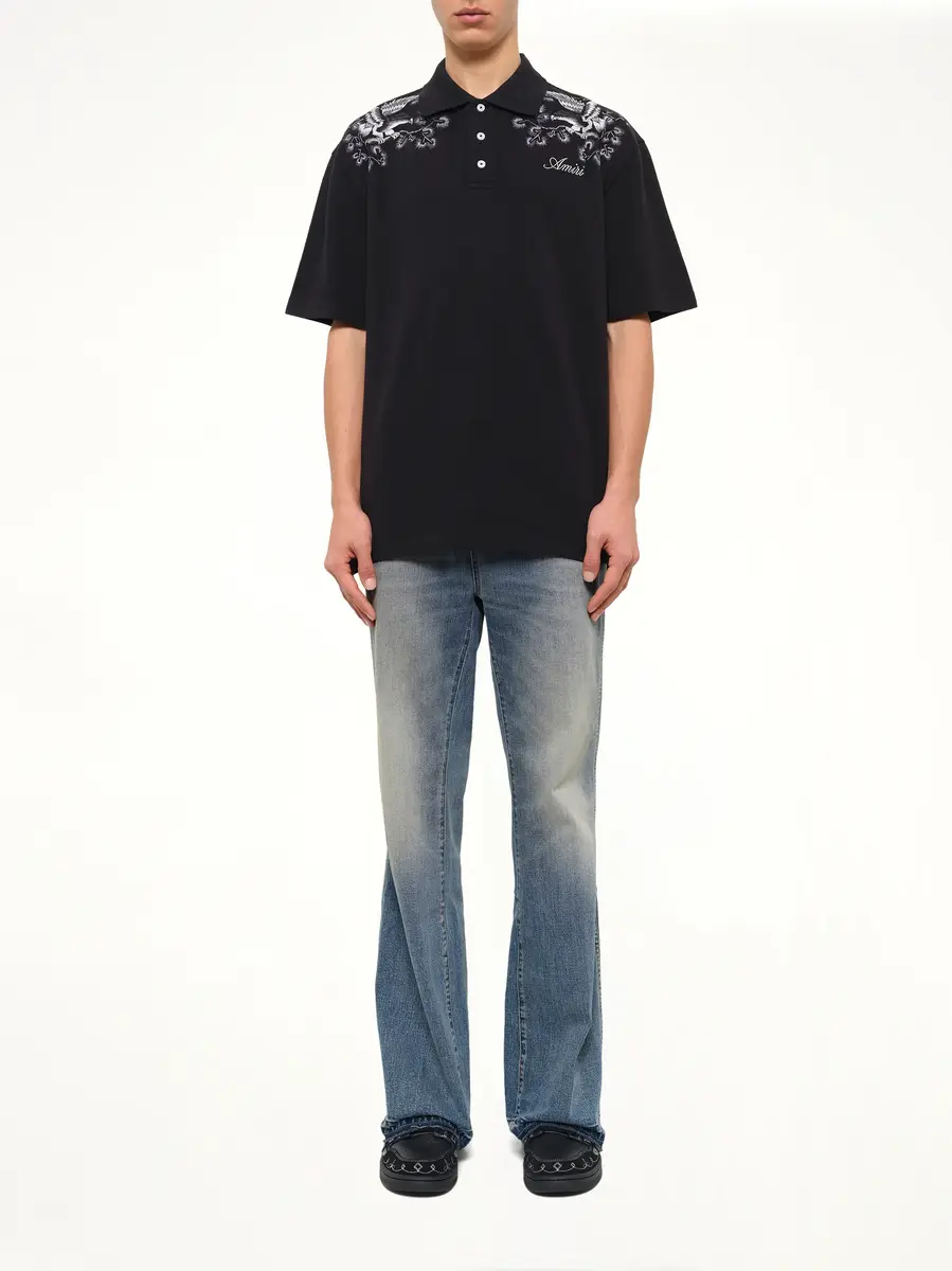 AMIRI Floral Embroidered Polo | Thumbnail 7 AMIRI Floral Embroidered Polo | Thumbnail 7