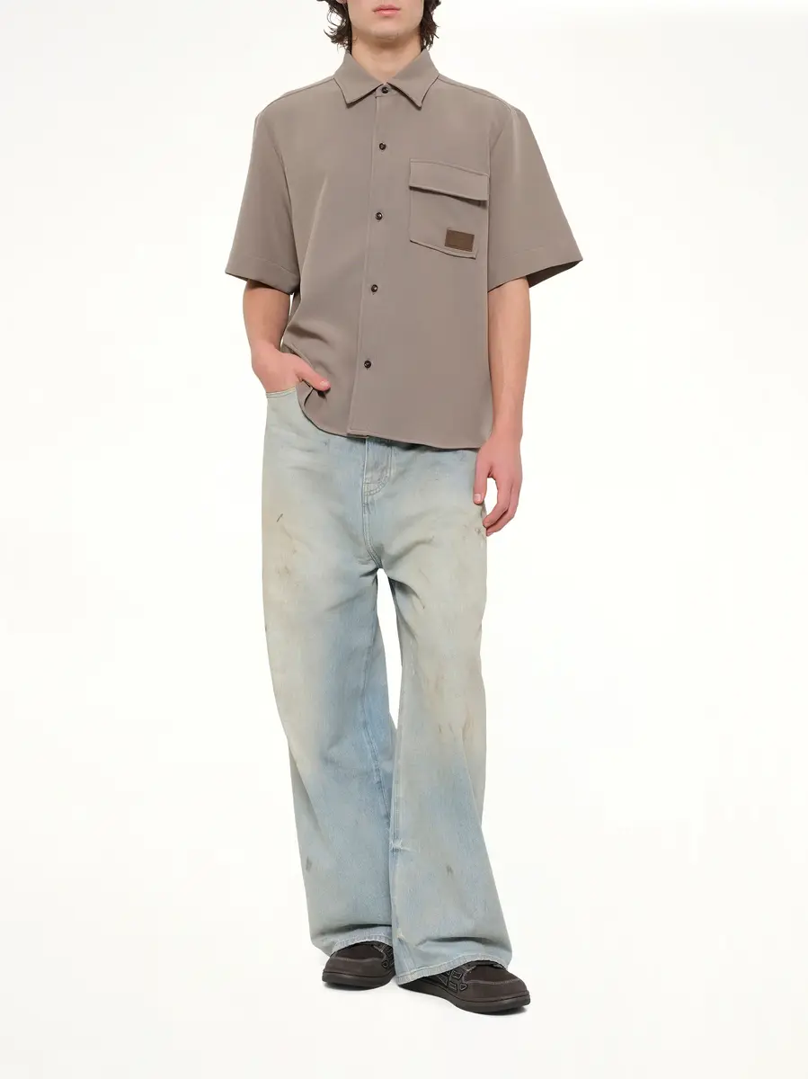 AMIRI Amiri Patch Cady Pocket Shirt in Dark Sand | Thumbnail 4 AMIRI Amiri Patch Cady Pocket Shirt in Dark Sand | Thumbnail 4