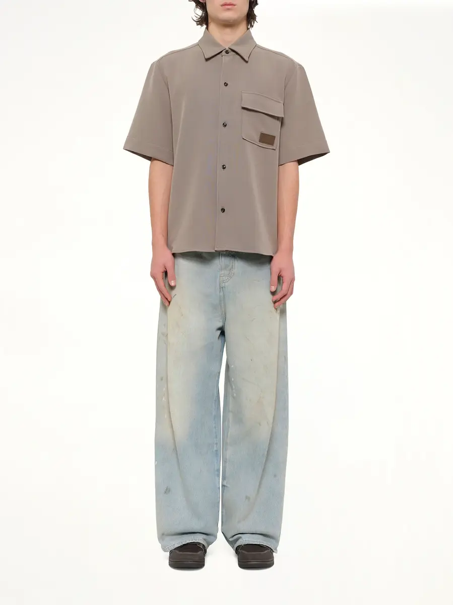 AMIRI Amiri Patch Cady Pocket Shirt in Dark Sand | Thumbnail 7 AMIRI Amiri Patch Cady Pocket Shirt in Dark Sand | Thumbnail 7