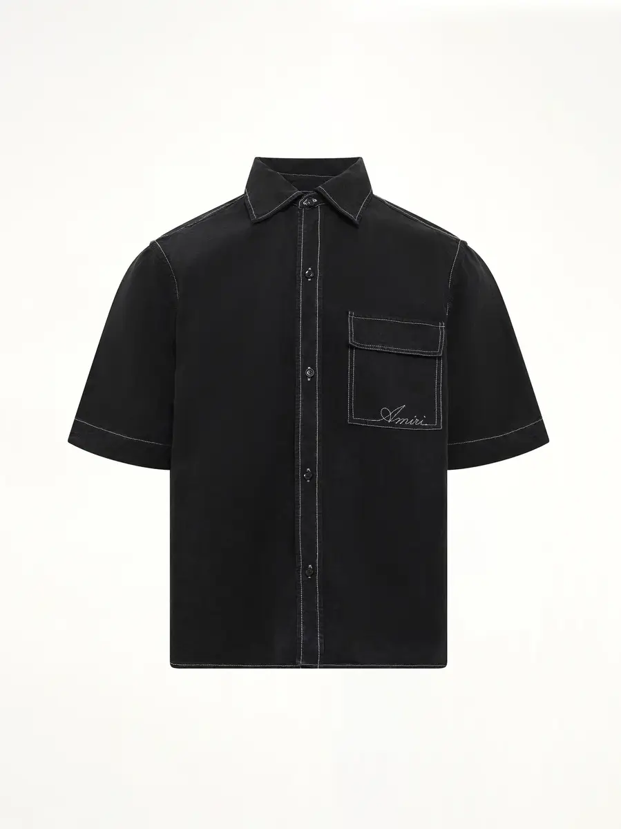 AMIRI Script Linen Pocket Shirt | Thumbnail 2 AMIRI Script Linen Pocket Shirt | Thumbnail 2