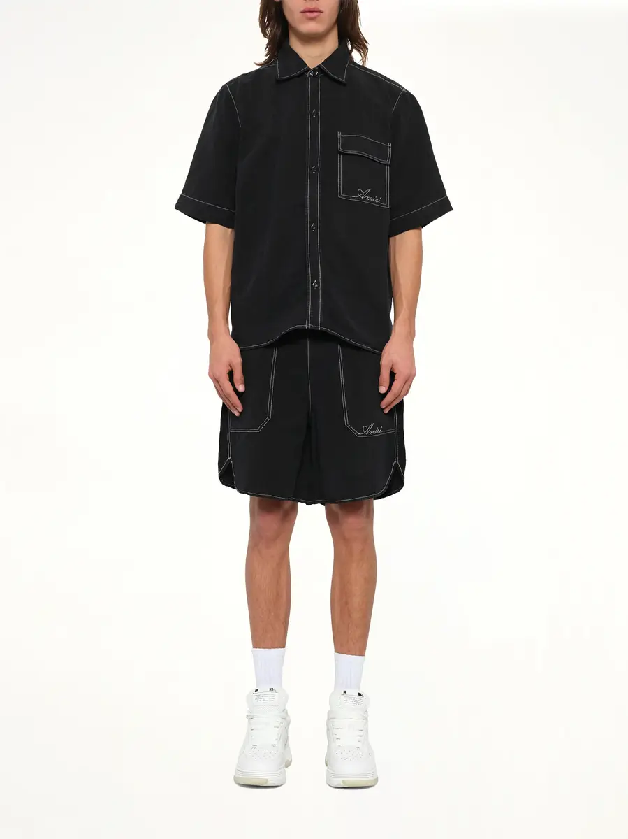 AMIRI Script Linen Pocket Shirt | Thumbnail 7 AMIRI Script Linen Pocket Shirt | Thumbnail 7