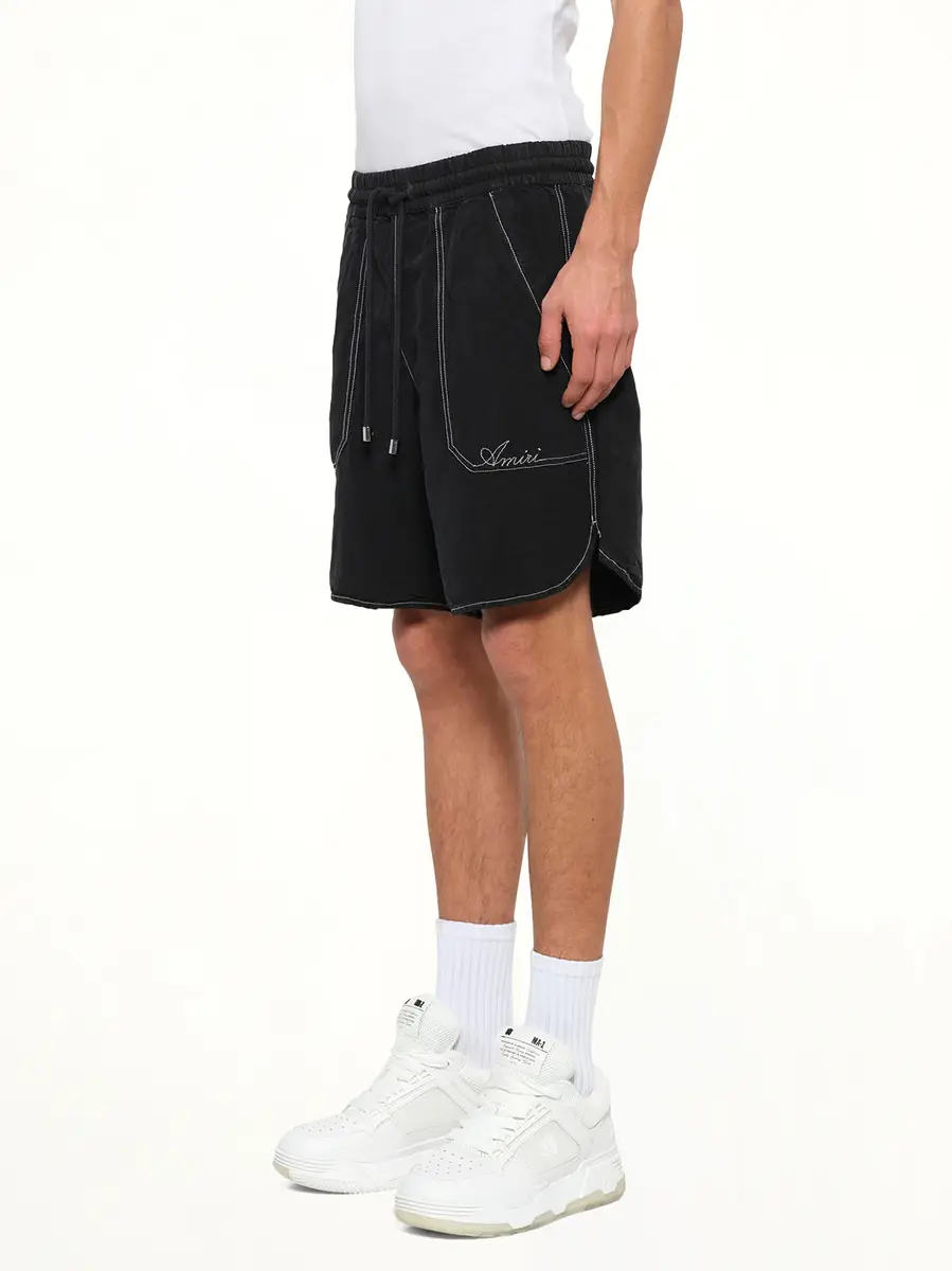 AMIRI Script Linen Short | Thumbnail 3 AMIRI Script Linen Short | Thumbnail 3