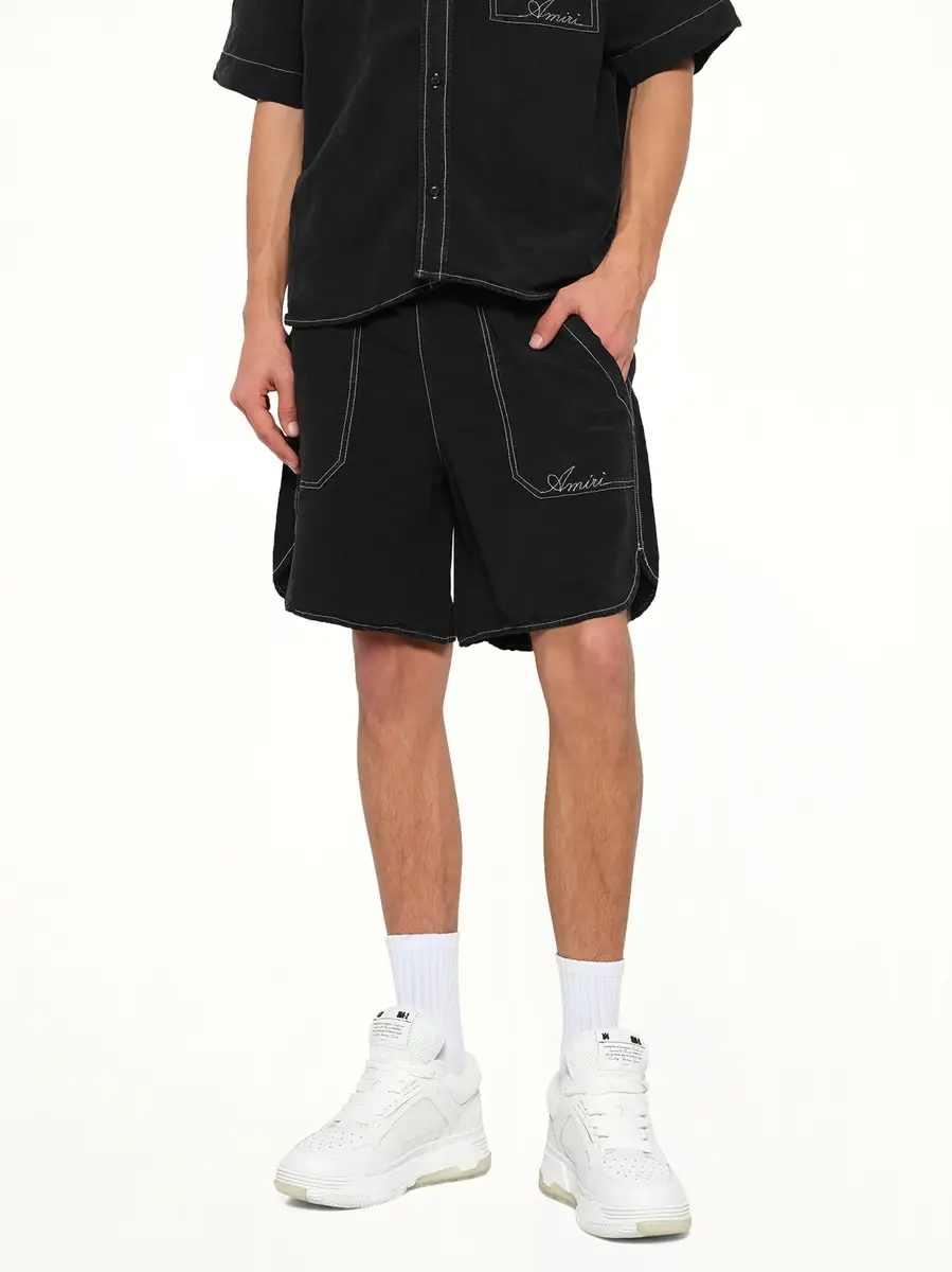 AMIRI Script Linen Short | Thumbnail 6 AMIRI Script Linen Short | Thumbnail 6