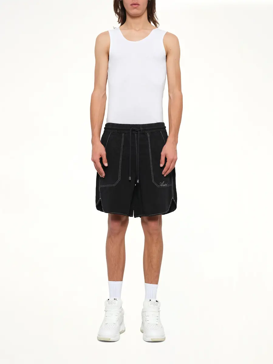 AMIRI Script Linen Short | Thumbnail 7 AMIRI Script Linen Short | Thumbnail 7