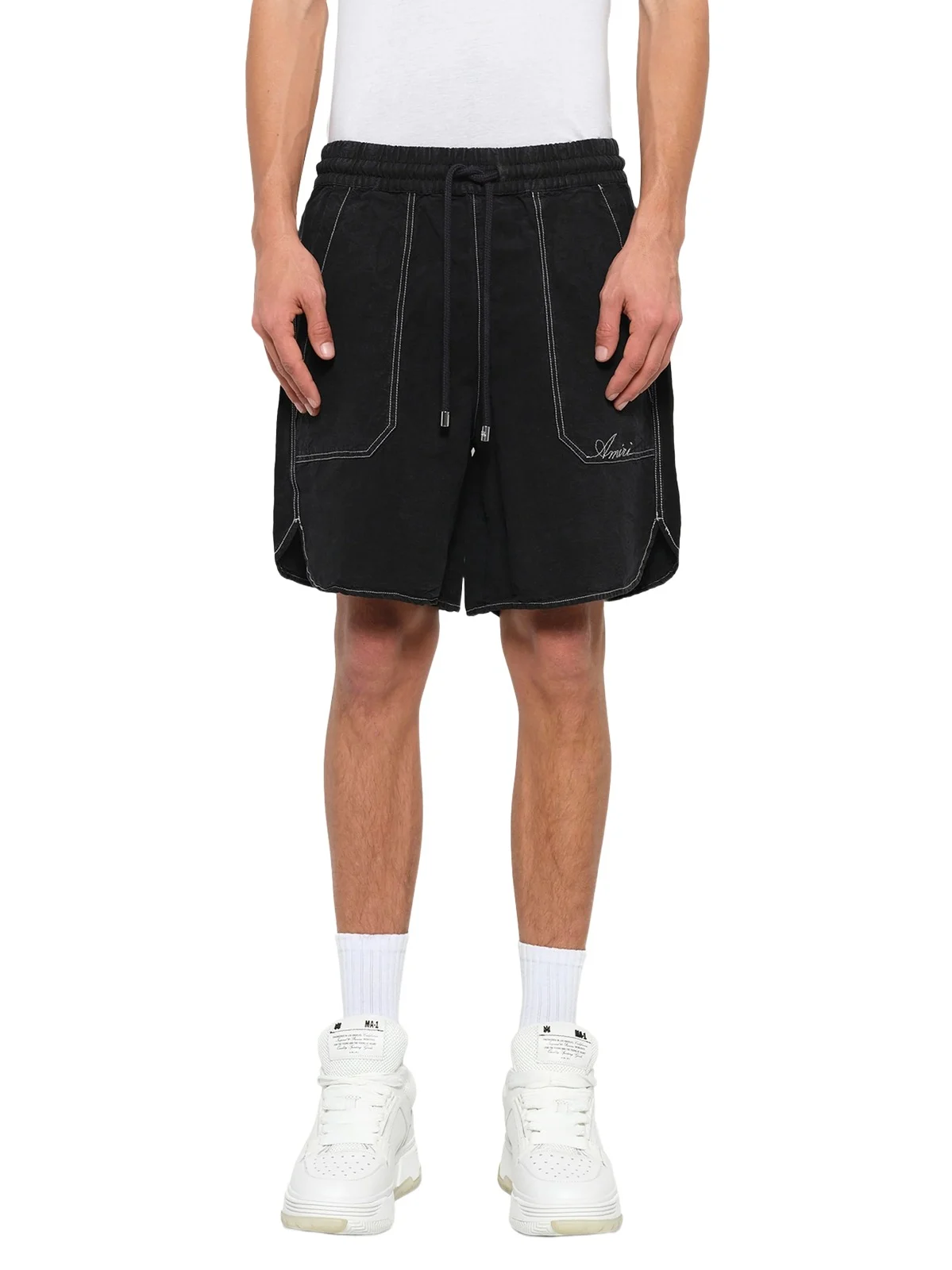AMIRI Script Linen Short