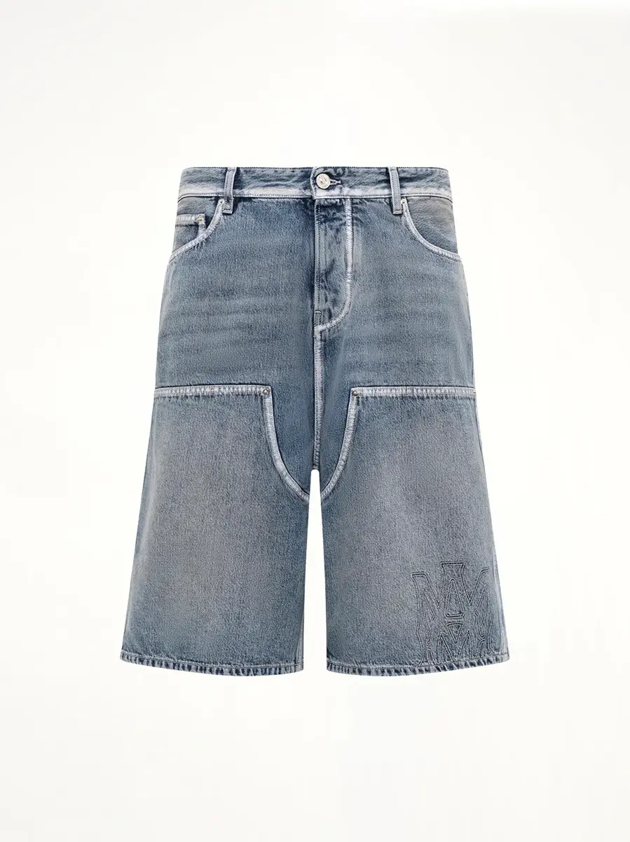 AMIRI MA Denim Carpenter Short in Pacific | Thumbnail 2 AMIRI MA Denim Carpenter Short in Pacific | Thumbnail 2