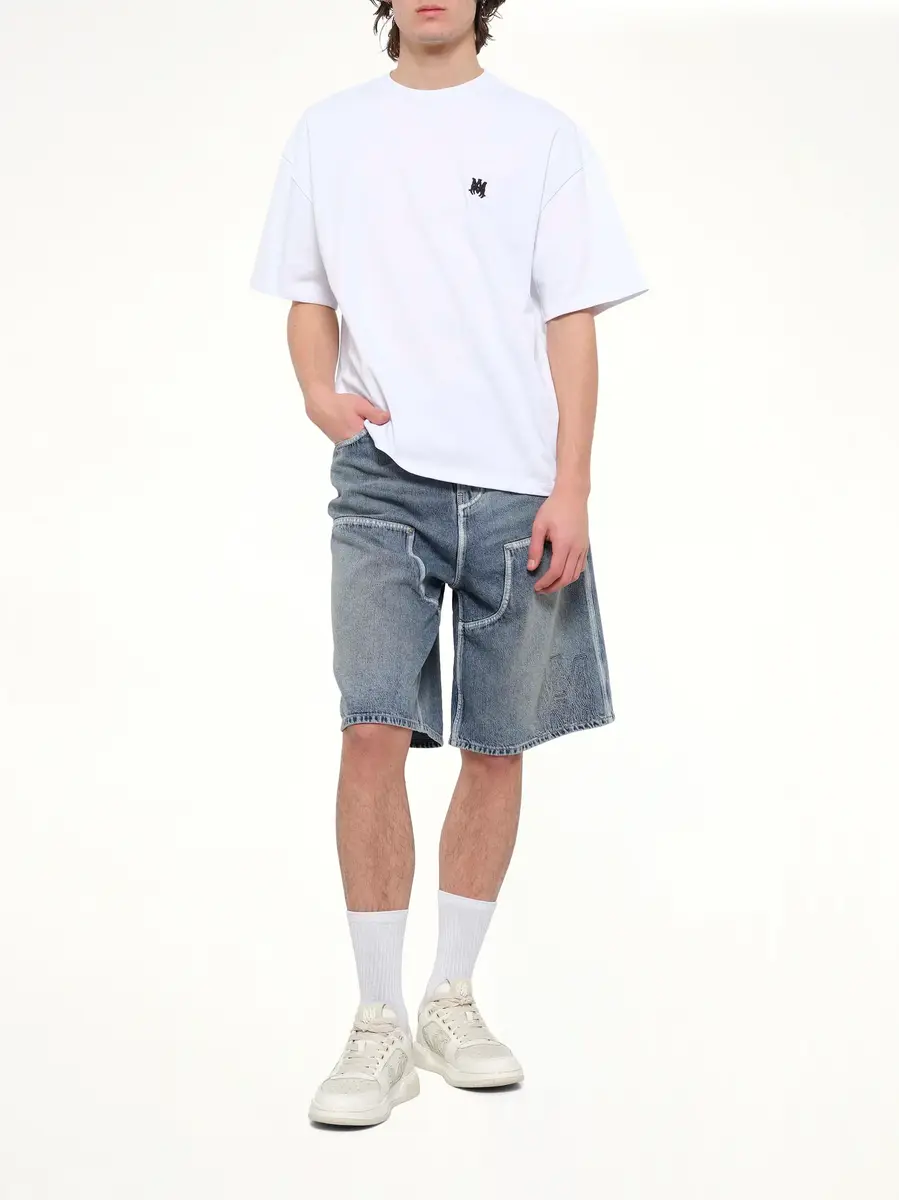 AMIRI MA Denim Carpenter Short in Pacific | Thumbnail 4 AMIRI MA Denim Carpenter Short in Pacific | Thumbnail 4