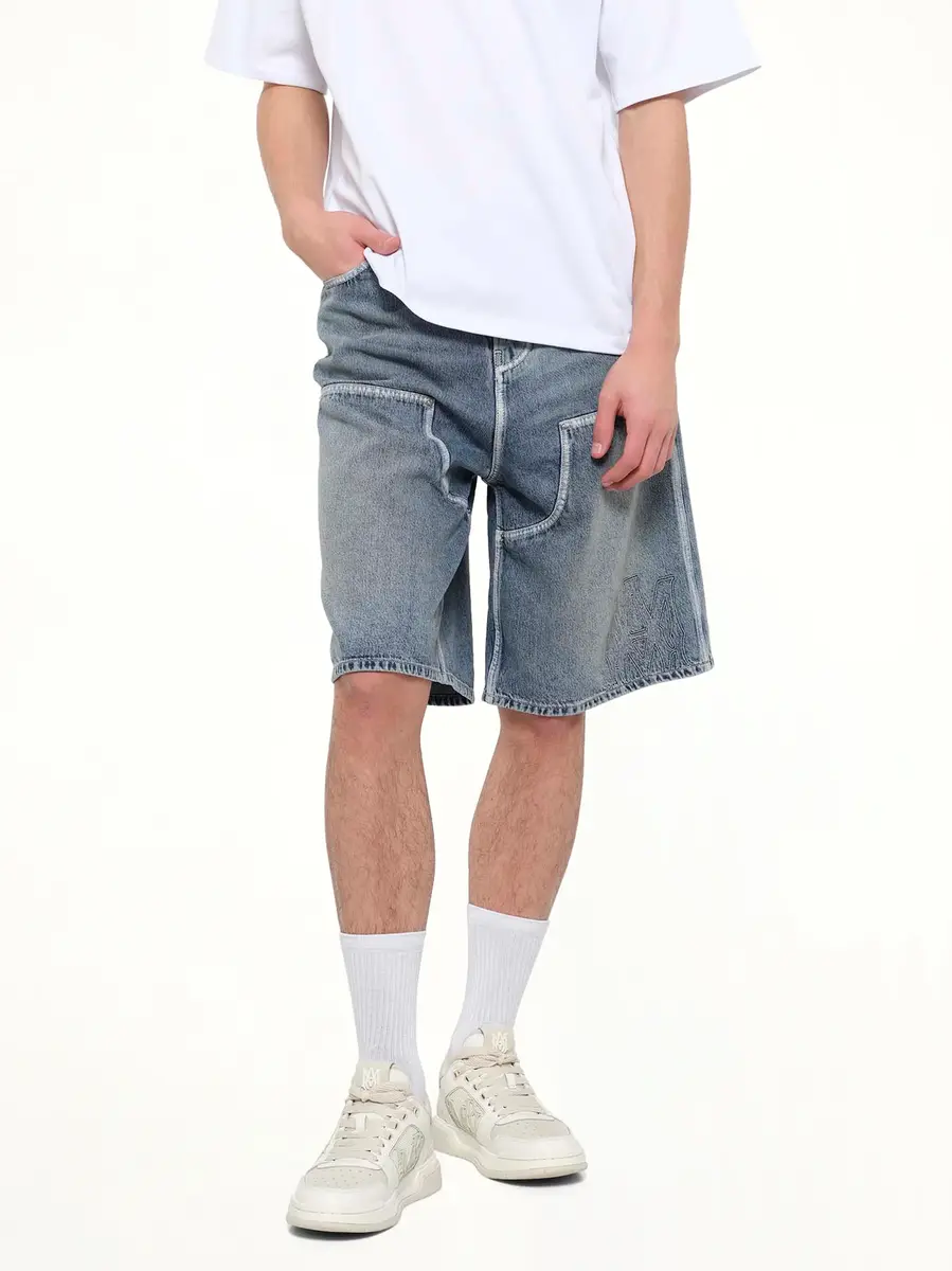 AMIRI MA Denim Carpenter Short in Pacific | Thumbnail 6 AMIRI MA Denim Carpenter Short in Pacific | Thumbnail 6