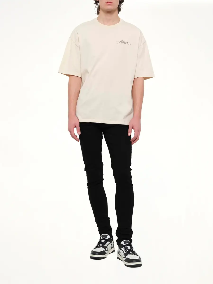 AMIRI MA Quad Checkboard T-shirt in Alabaster | Thumbnail 4 AMIRI MA Quad Checkboard T-shirt in Alabaster | Thumbnail 4