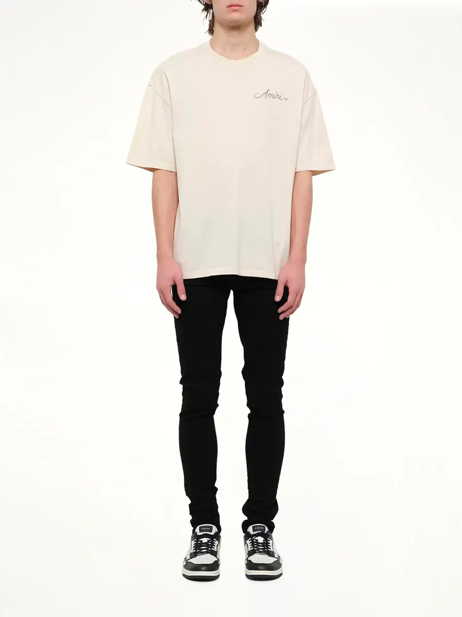 AMIRI MA Quad Checkboard T-shirt in Alabaster | Thumbnail 7 AMIRI MA Quad Checkboard T-shirt in Alabaster | Thumbnail 7