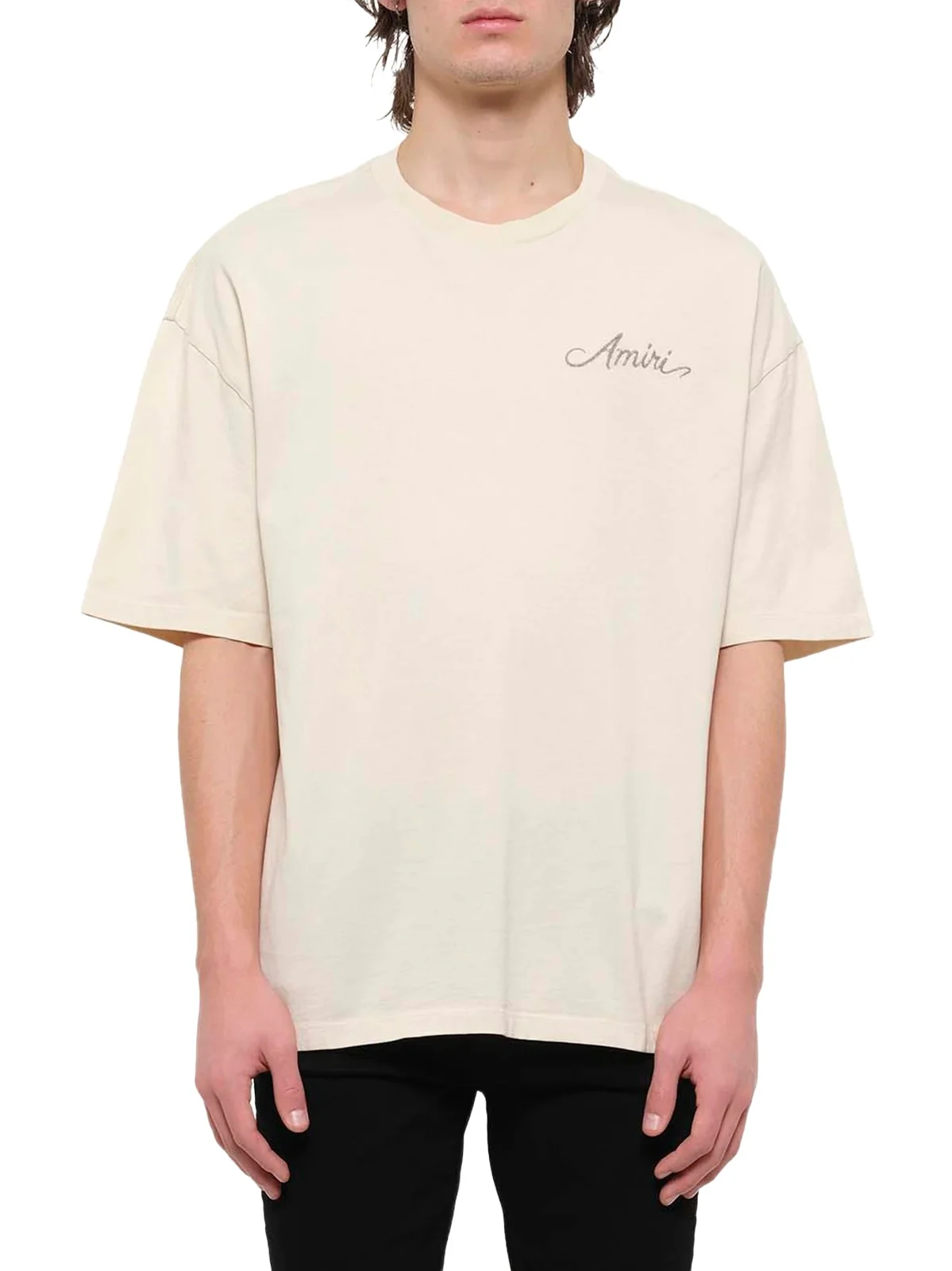AMIRI MA Quad Checkboard T-shirt in Alabaster
