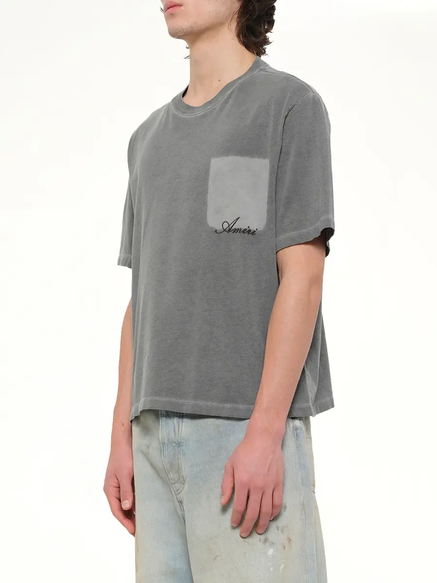 AMIRI Faded Pocket Crop T-shirt | Thumbnail 3 AMIRI Faded Pocket Crop T-shirt | Thumbnail 3