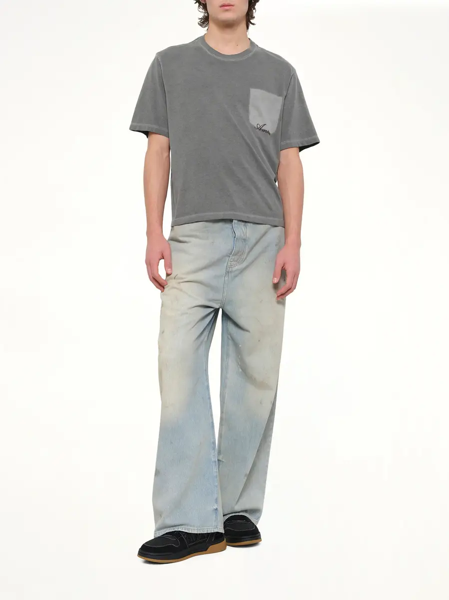 AMIRI Faded Pocket Crop T-shirt | Thumbnail 4 AMIRI Faded Pocket Crop T-shirt | Thumbnail 4