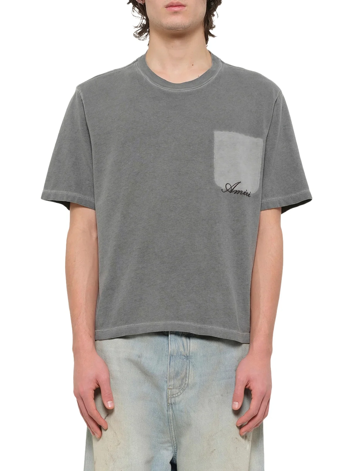 AMIRI Faded Pocket Crop T-shirt
