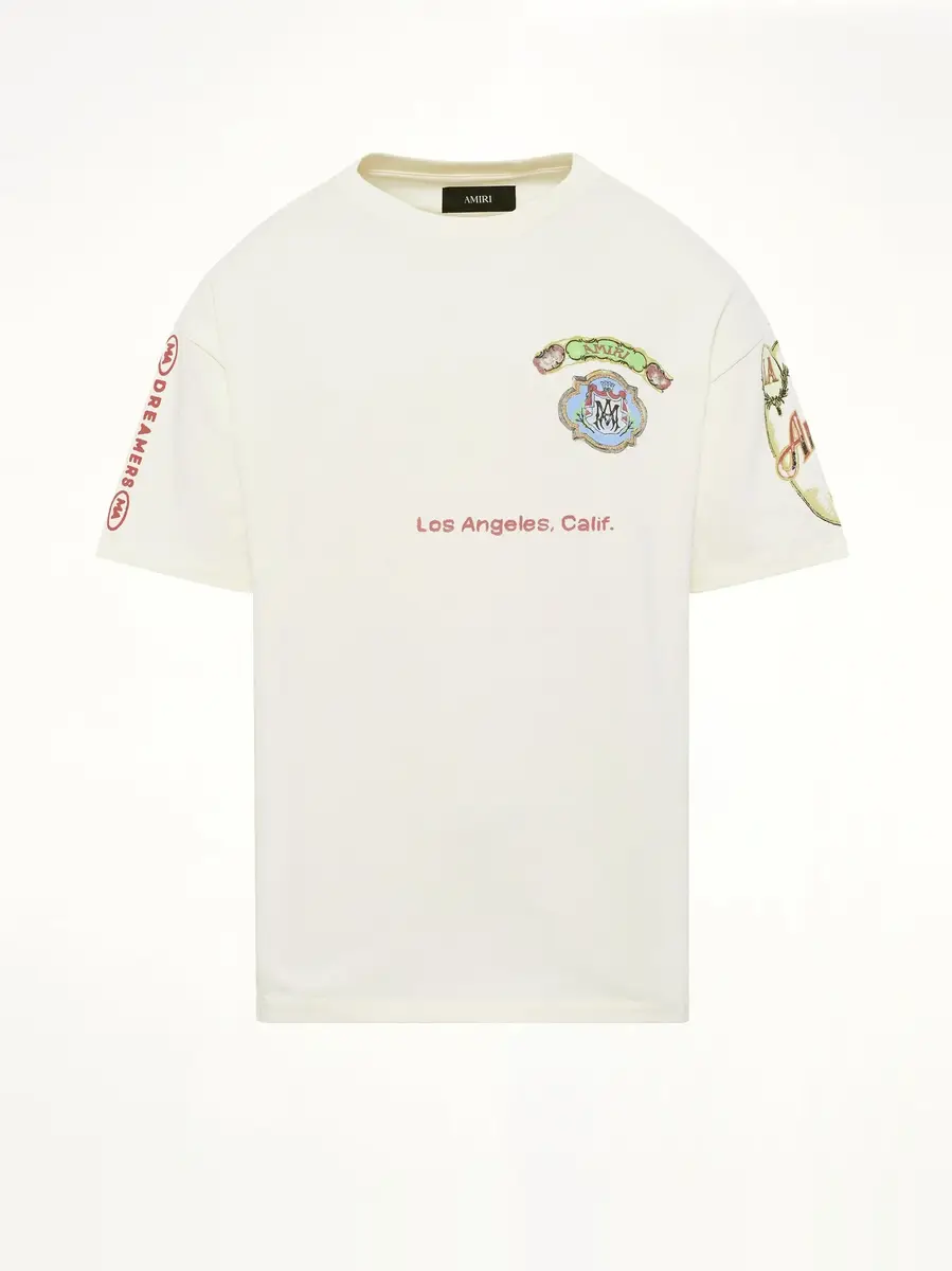 AMIRI Vista Skate T-shirt in Ivory | Thumbnail 2 AMIRI Vista Skate T-shirt in Ivory | Thumbnail 2