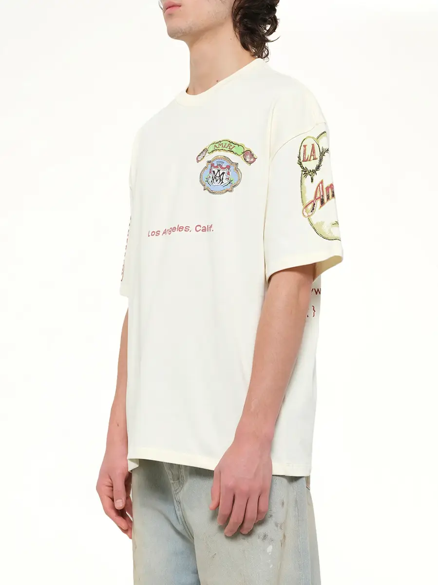 AMIRI Vista Skate T-shirt in Ivory | Thumbnail 3 AMIRI Vista Skate T-shirt in Ivory | Thumbnail 3