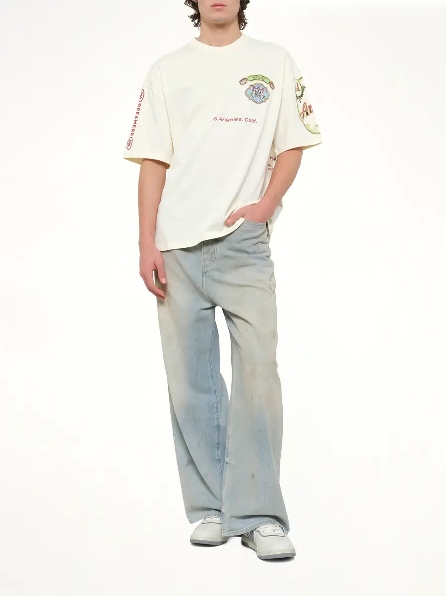 AMIRI Vista Skate T-shirt in Ivory | Thumbnail 4 AMIRI Vista Skate T-shirt in Ivory | Thumbnail 4