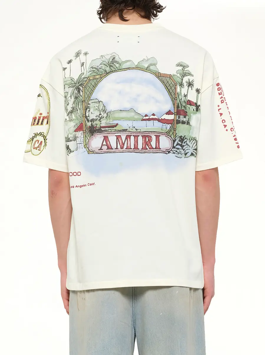 AMIRI Vista Skate T-shirt in Ivory | Thumbnail 5 AMIRI Vista Skate T-shirt in Ivory | Thumbnail 5