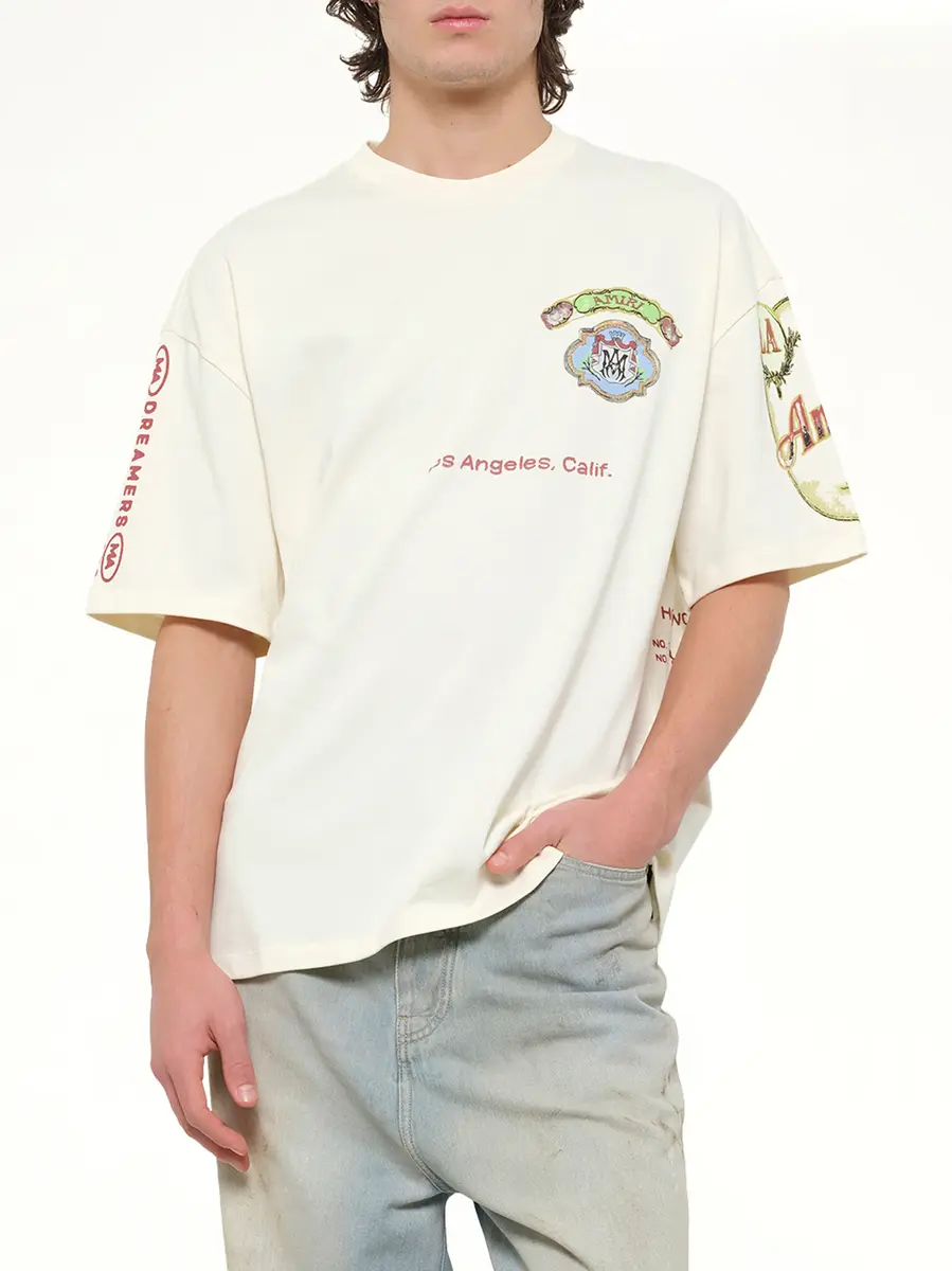 AMIRI Vista Skate T-shirt in Ivory | Thumbnail 6 AMIRI Vista Skate T-shirt in Ivory | Thumbnail 6