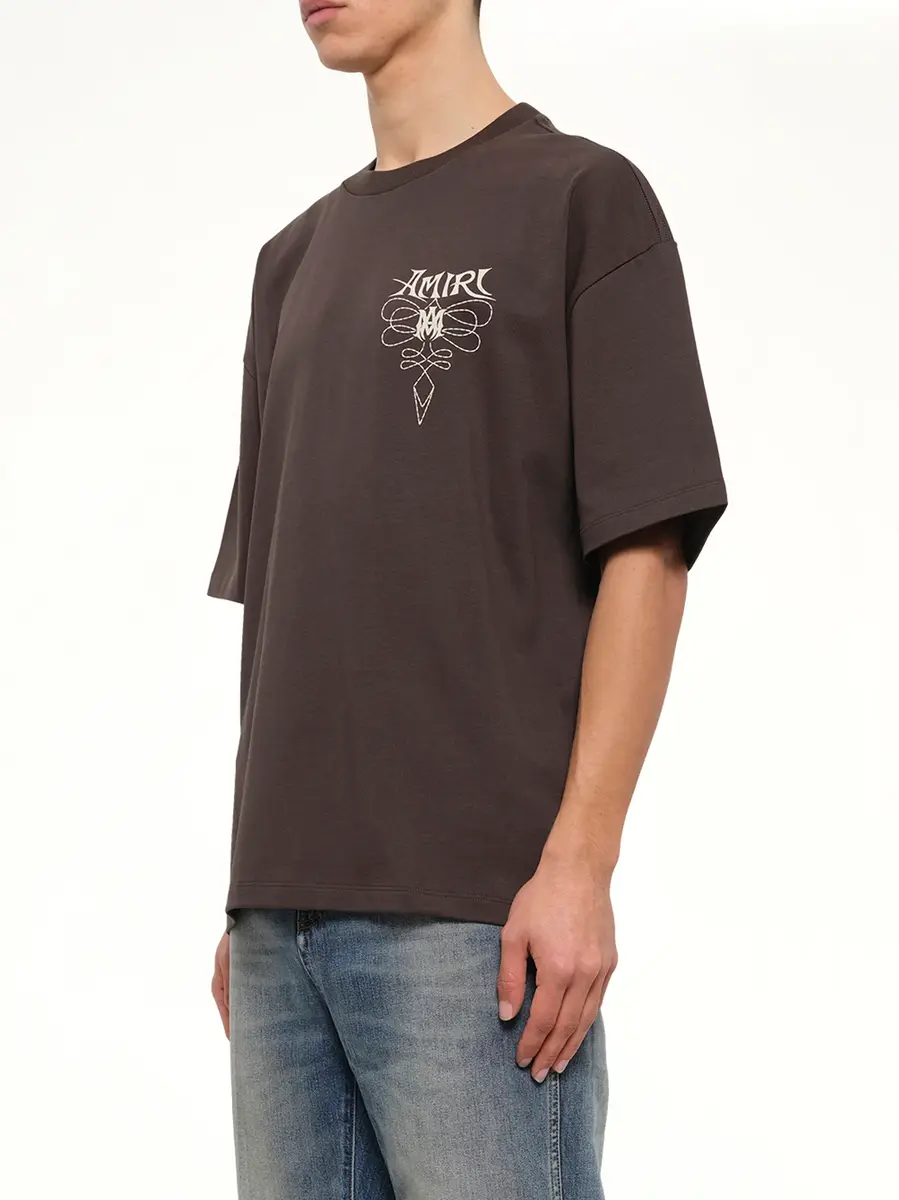 AMIRI Amiri Lasso Oversized T-shirt in Husk | Thumbnail 3 AMIRI Amiri Lasso Oversized T-shirt in Husk | Thumbnail 3