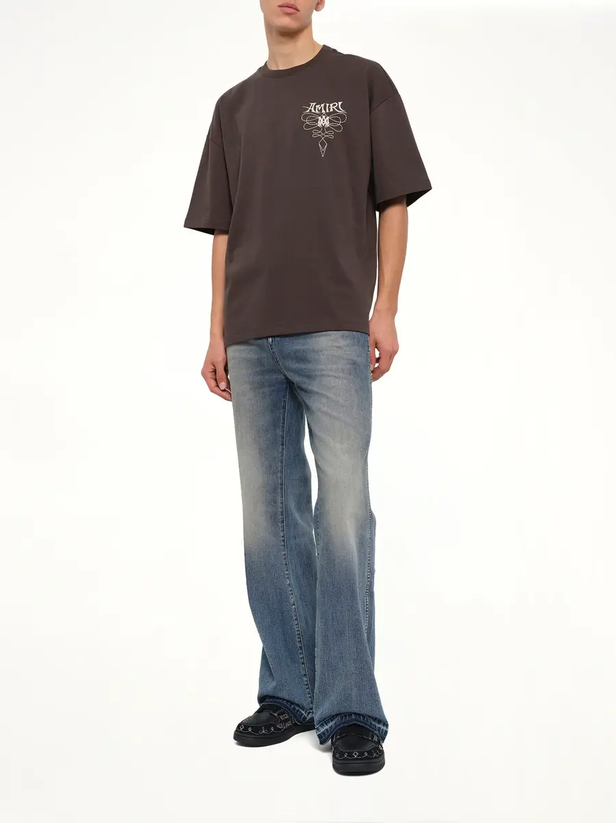 AMIRI Amiri Lasso Oversized T-shirt in Husk | Thumbnail 4 AMIRI Amiri Lasso Oversized T-shirt in Husk | Thumbnail 4