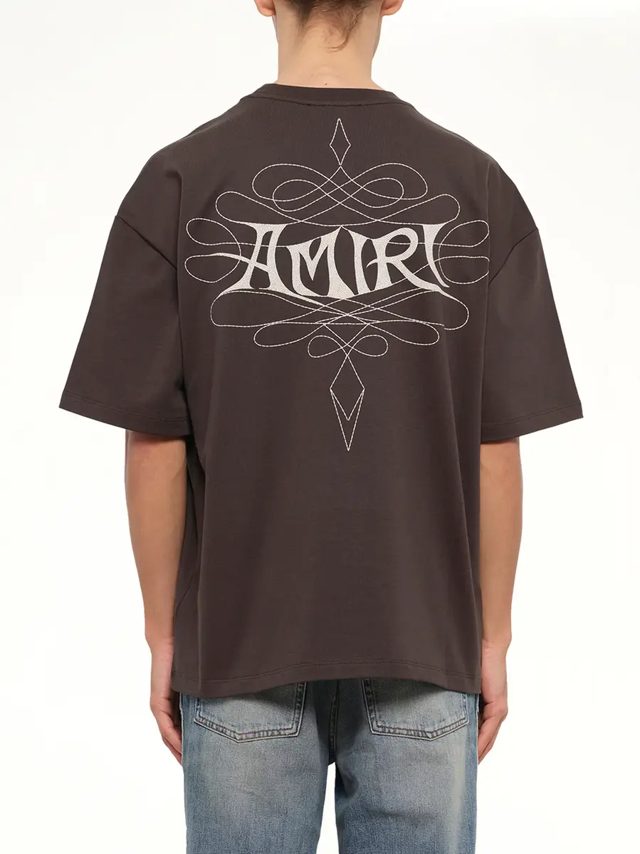 AMIRI Amiri Lasso Oversized T-shirt in Husk | Thumbnail 5 AMIRI Amiri Lasso Oversized T-shirt in Husk | Thumbnail 5