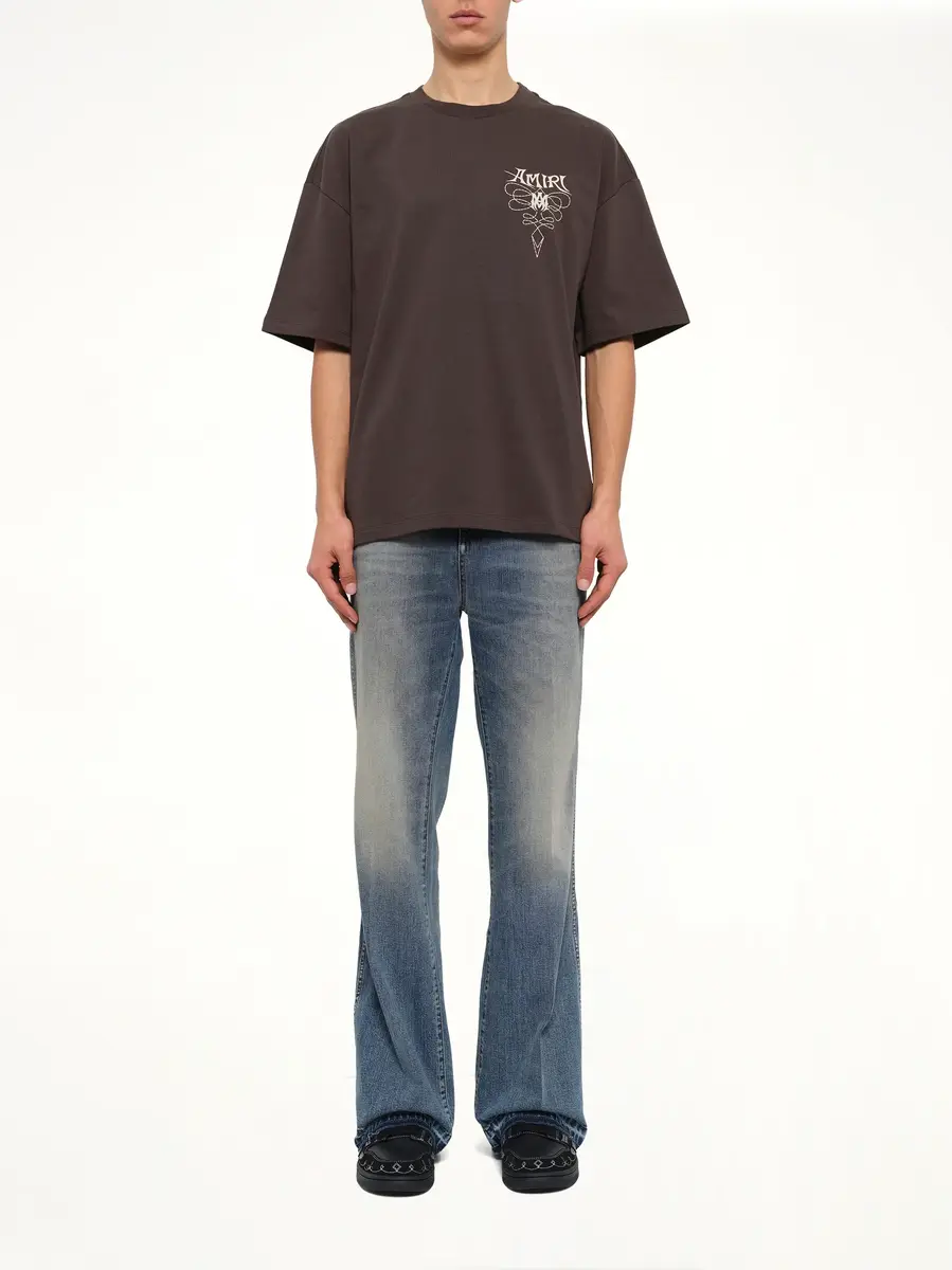 AMIRI Amiri Lasso Oversized T-shirt in Husk | Thumbnail 7 AMIRI Amiri Lasso Oversized T-shirt in Husk | Thumbnail 7
