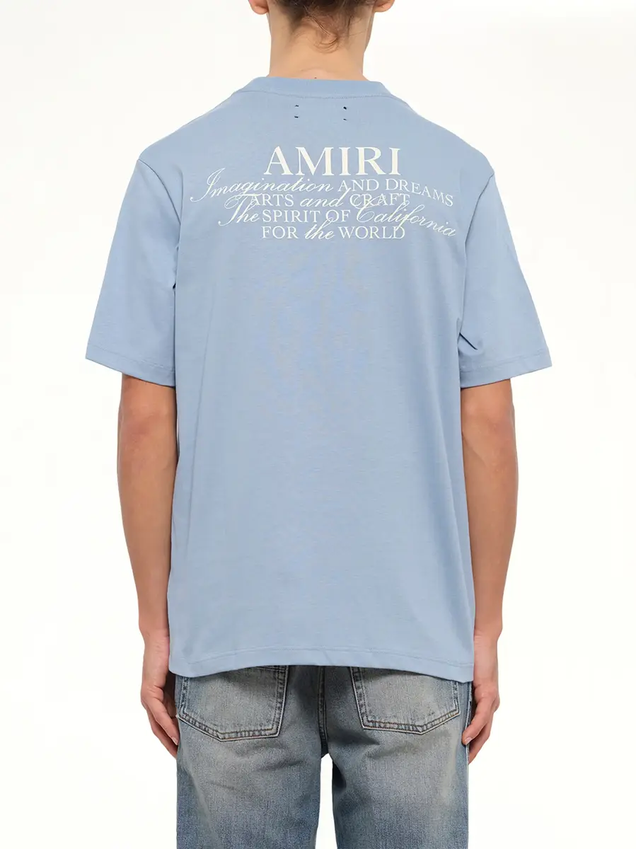 AMIRI Spirit LJ Regular T-shirt in Ashley Blue | Thumbnail 5 AMIRI Spirit LJ Regular T-shirt in Ashley Blue | Thumbnail 5