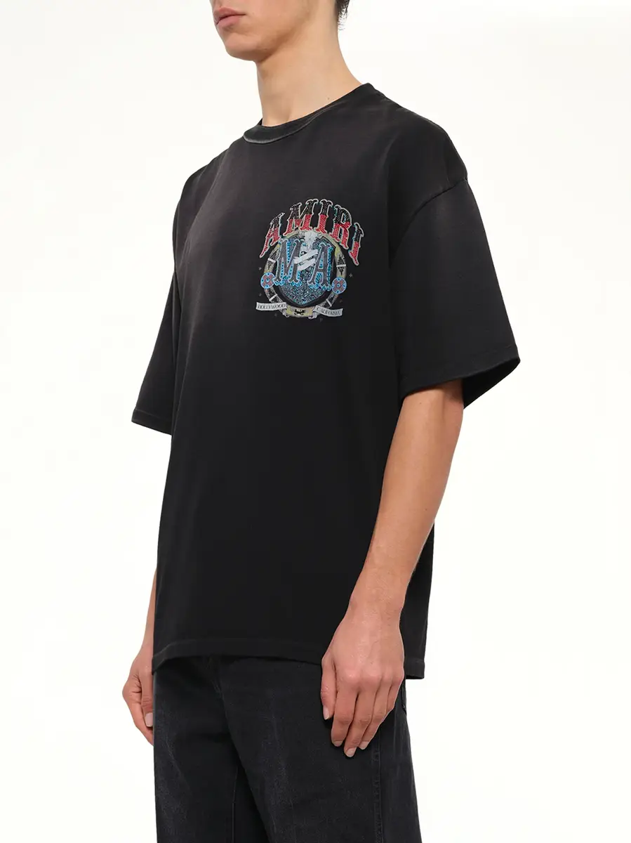 AMIRI Crystal Amiri Hollywood Oversized T-shirt | Thumbnail 3