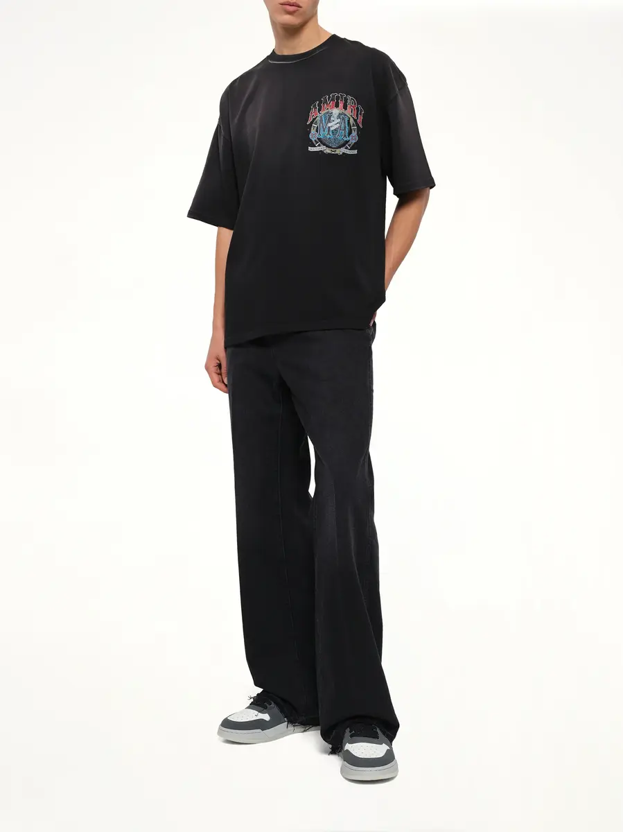 AMIRI Crystal Amiri Hollywood Oversized T-shirt | Thumbnail 4