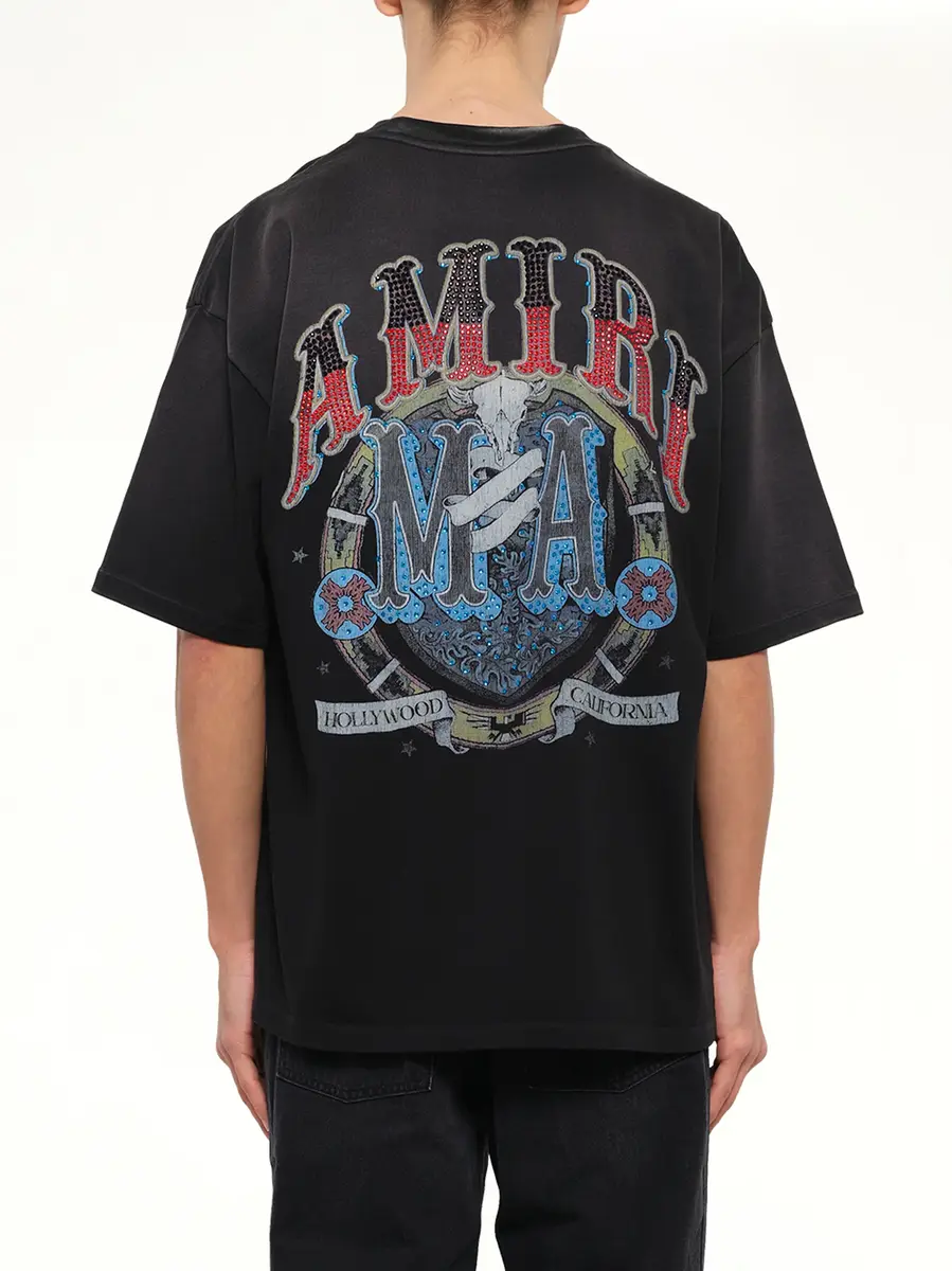 AMIRI Crystal Amiri Hollywood Oversized T-shirt | Thumbnail 5