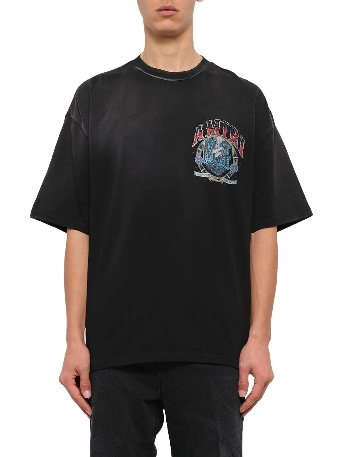 AMIRI Crystal Amiri Hollywood Oversized T-shirt