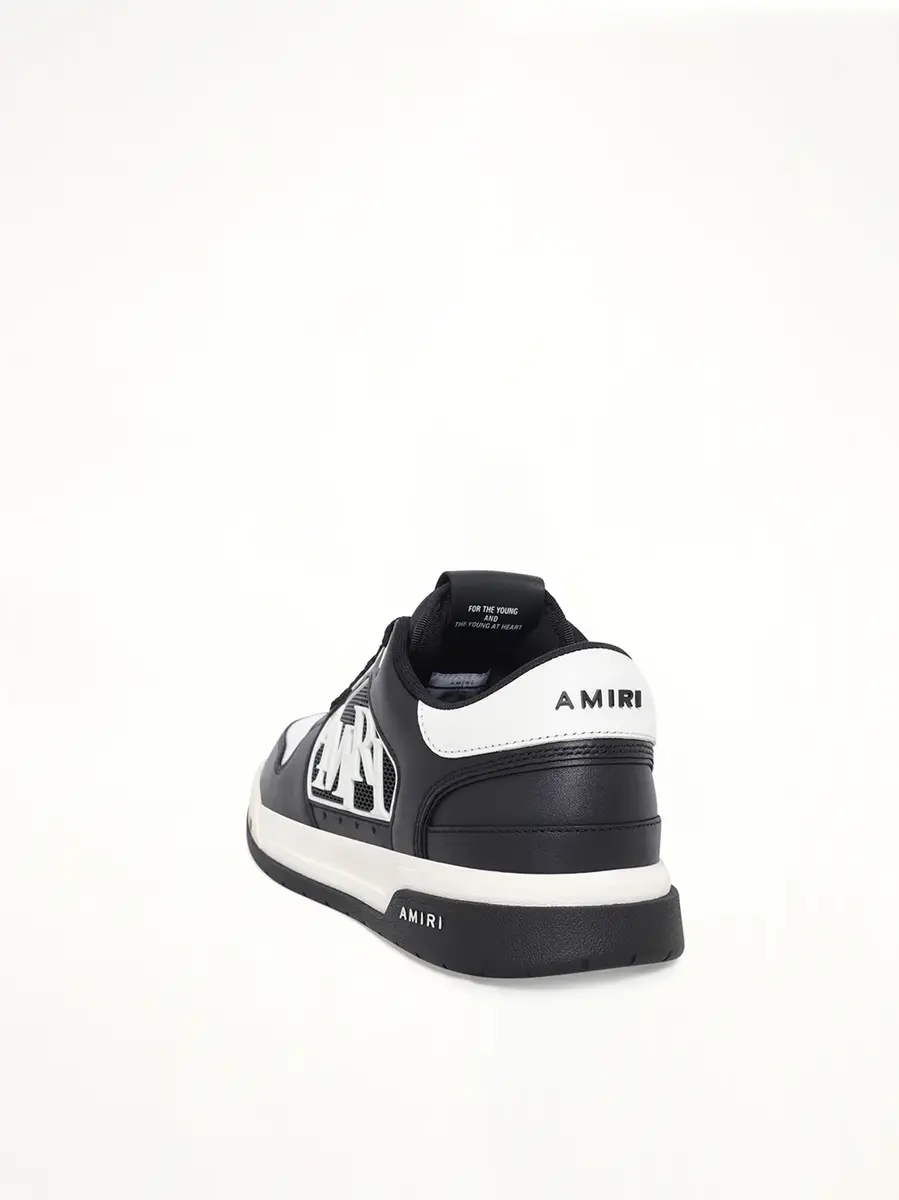 AMIRI Classic Low Sneaker in Black/white | Thumbnail 3