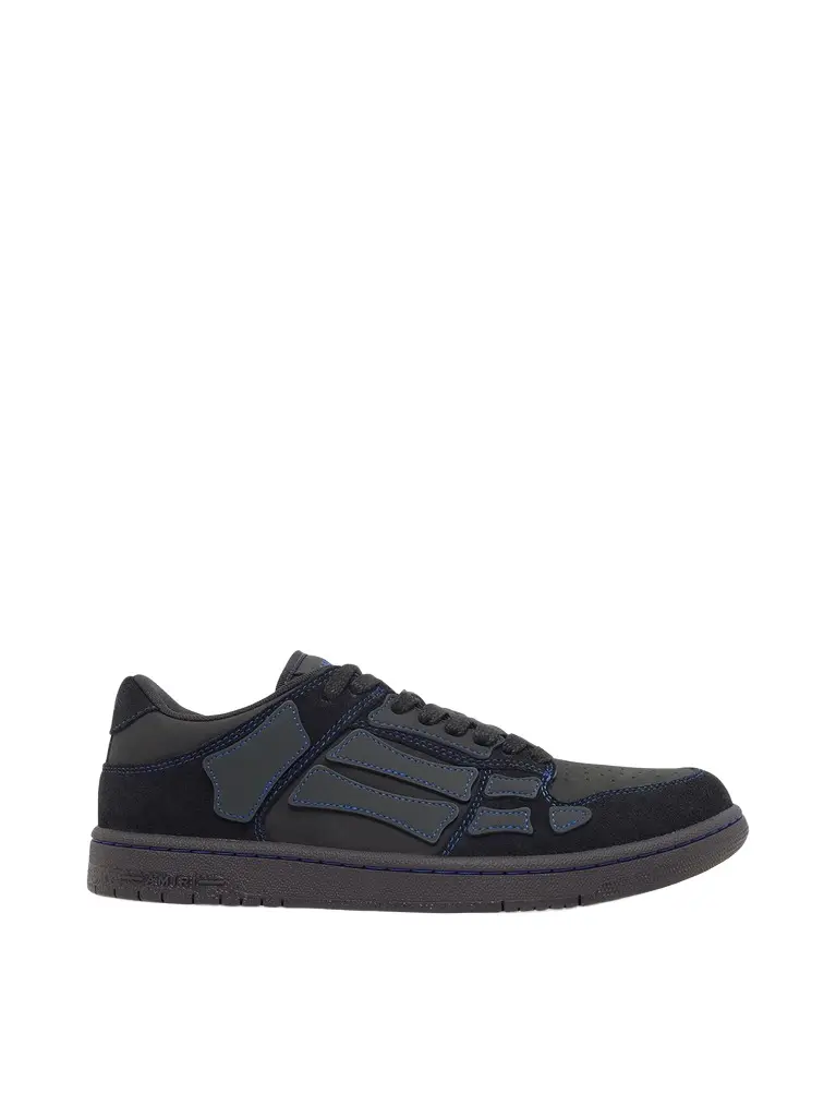 AMIRI Skel Top Contrast Low Sneaker in Black/blue