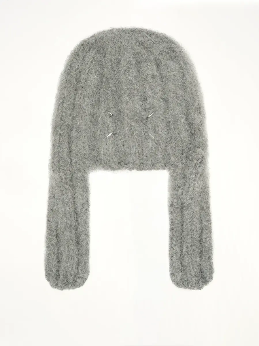 Maison Margiela Ribbed Beanie in Medium Grey | Thumbnail 2 Maison Margiela Ribbed Beanie in Medium Grey | Thumbnail 2