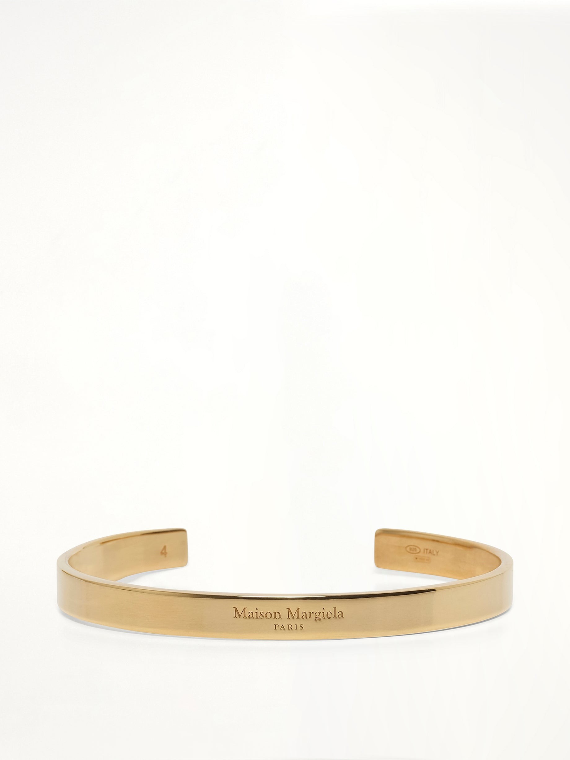 Logo Reference Cuff 6.5mm in Yellow Gold Plating
