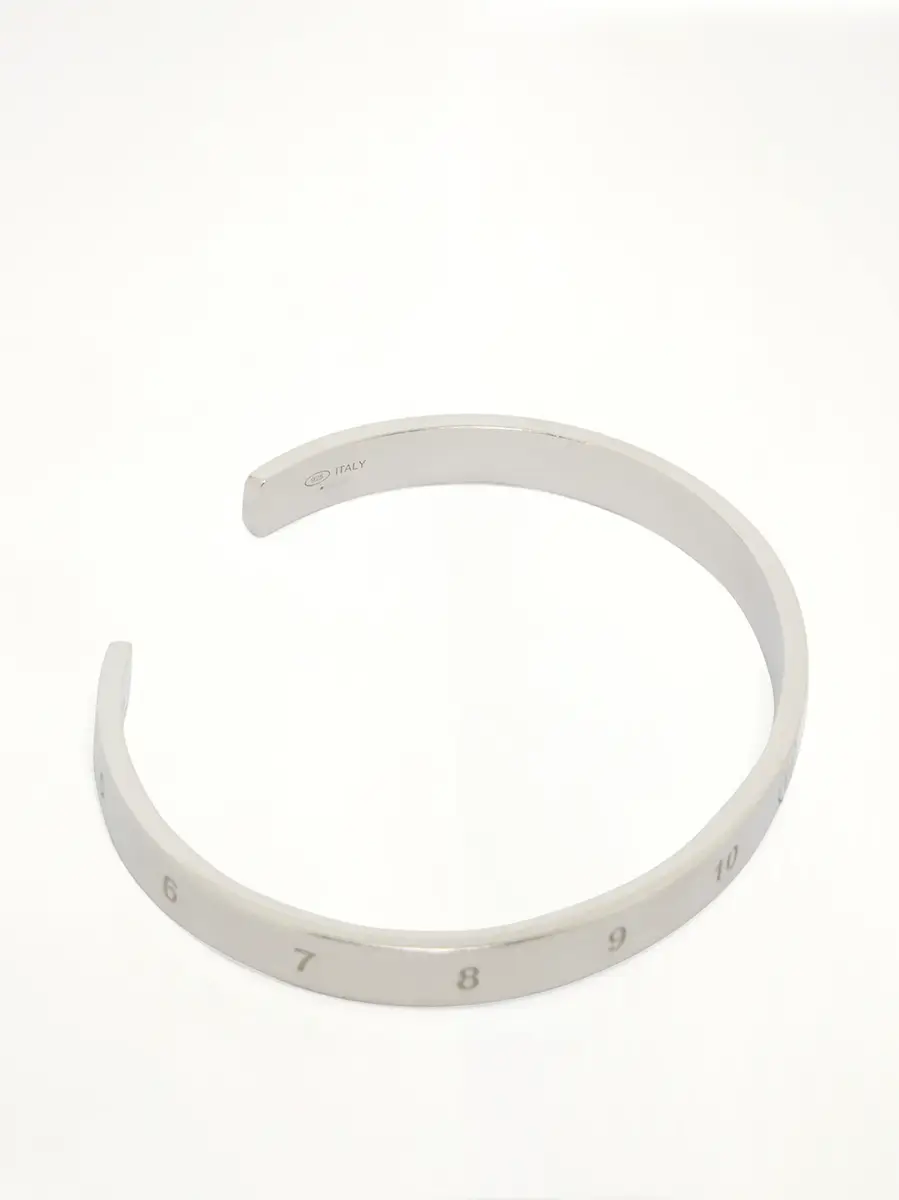 Maison Margiela Number Reference Cuff 6.5mm in Semi Matt Palladium | Thumbnail 2