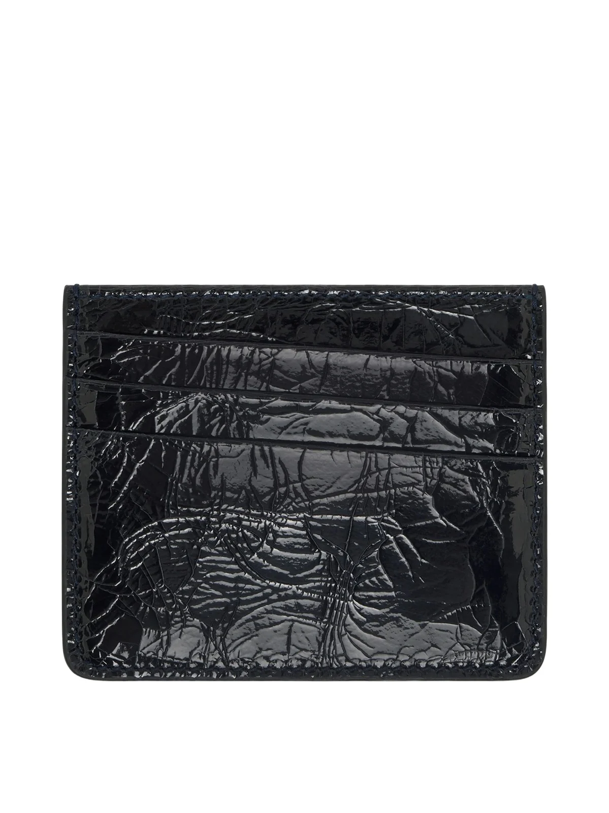 Maison Margiela Card Holder Slim 6cc in Dark Navy